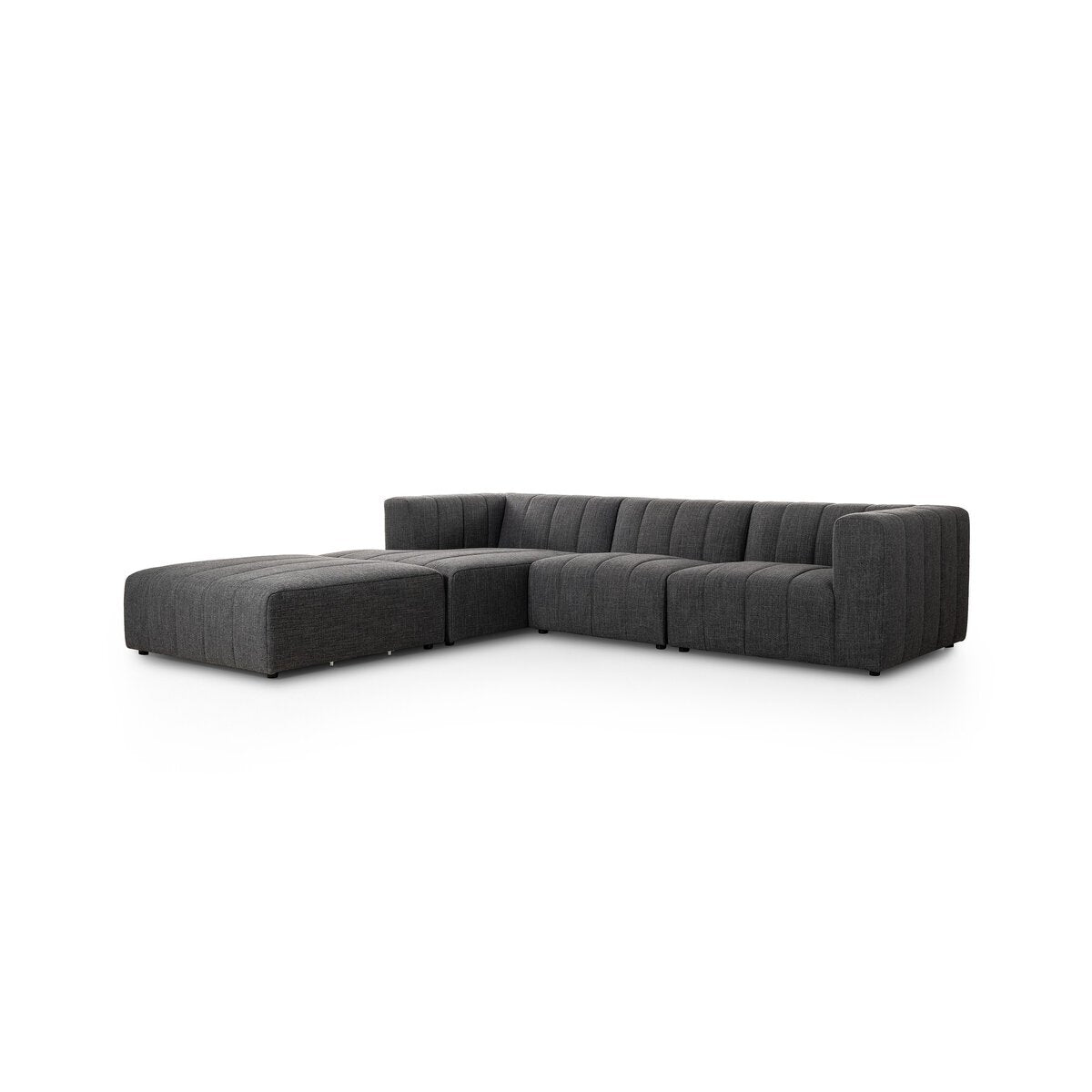 Langham Channeled 3-Piece Sectional Sectionals Four Hands Left Chaise W/ Ottoman Saxon Charcoal , Black Friday Sale Four Hands Furniture Sale, Old Bones Co, Mid Century Furniture Sale, Four Hands Furniture, Black Friday Sale Langham Channeled 3-Piece Sectional,Gus Sale, Perigold Langham Channeled 3-Piece Sectional Sectionals Black Friday Sale , Perigold Sale Langham Channeled 3-Piece Sectional,Langham Channeled 3-Piece Sectional Lulu and Georgia, Burke Decor Sale Langham Channeled 3-Piece Sectional, www.old