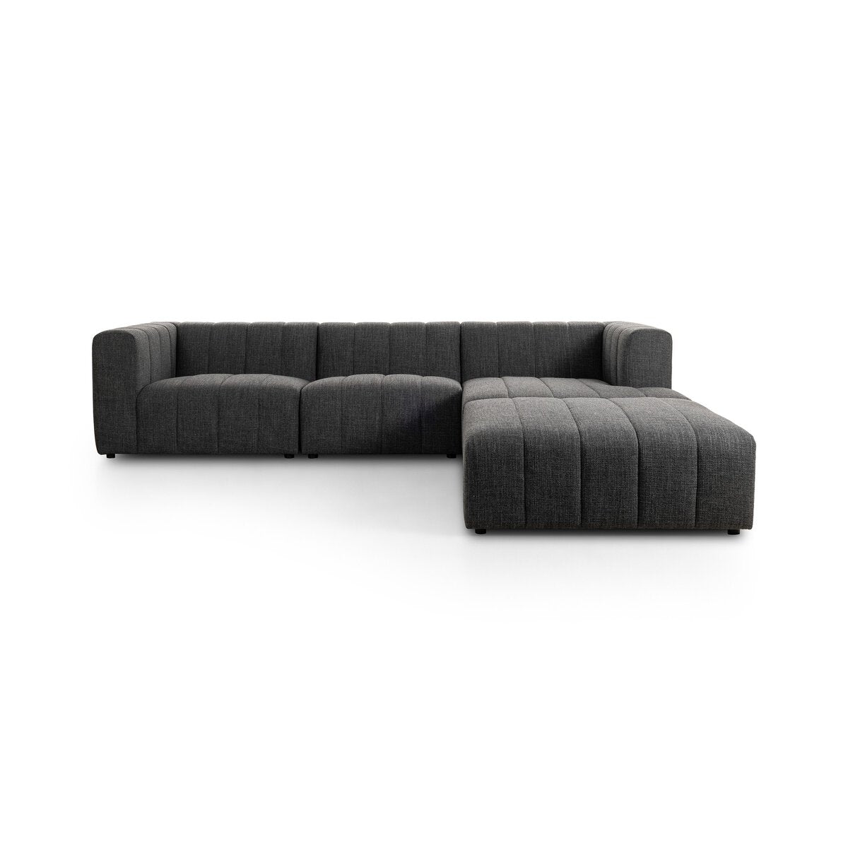 Langham Channeled 3-Piece Sectional Sectionals Four Hands Right Chaise W/ Ottoman Saxon Charcoal , Black Friday Sale Four Hands Furniture Sale, Old Bones Co, Mid Century Furniture Sale, Four Hands Furniture, Black Friday Sale Langham Channeled 3-Piece Sectional,Gus Sale, Perigold Langham Channeled 3-Piece Sectional Sectionals Black Friday Sale , Perigold Sale Langham Channeled 3-Piece Sectional,Langham Channeled 3-Piece Sectional Lulu and Georgia, Burke Decor Sale Langham Channeled 3-Piece Sectional, www.ol