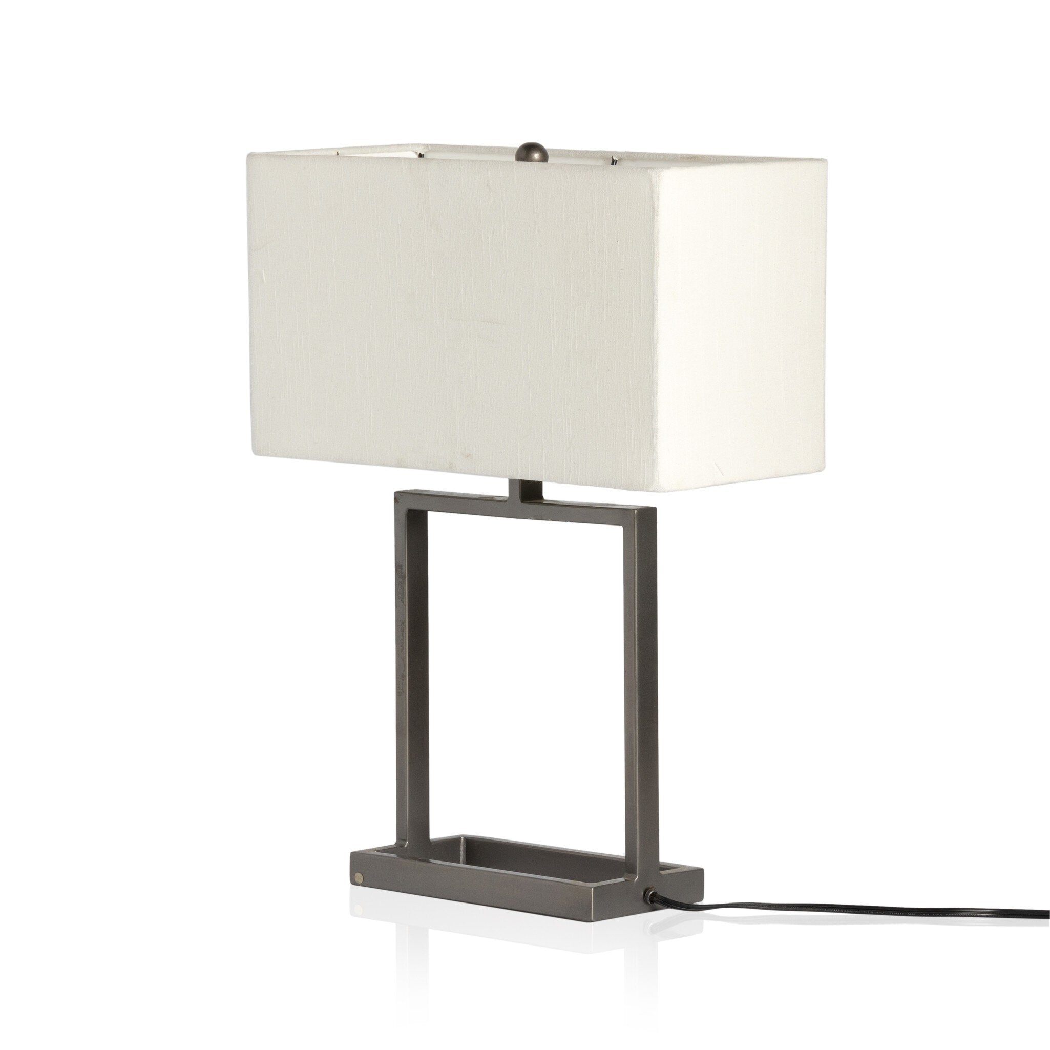 Abe Table Lamp - Dark Pewter SS Table Lamp Four Hands     Table Lamp,https://www.oldbonesco.com,Mid Century Furniture, Furniture Sale, Old Bones Co, Mid Century Sale, Four Hands Furniture, Sale,Gus, Sale,Perigold Abe Table Lamp - Dark Pewter SS Table Lamp Sale, Perigold Sale Abe Table Lamp - Dark Pewter SS,Abe Table Lamp - Dark Pewter SS Lulu and Georgia,Burke Decor Sale Abe Table Lamp - Dark Pewter SS, open box furniture,Open Box Abe Table Lamp - Dark Pewter SS