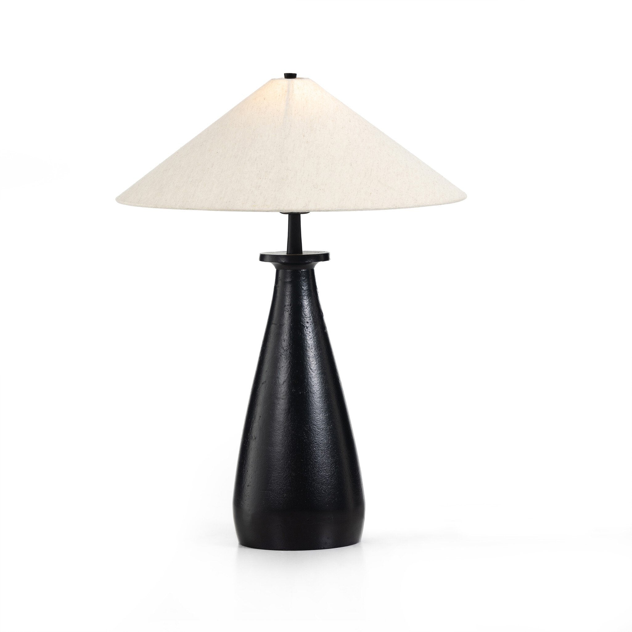 Innes Tapered Shade Table Lamp - Matte Black Cast Aluminum Table Lamps Four Hands     Table Lamps,https://www.oldbonesco.com,Mid Century Furniture, Furniture Sale, Old Bones Co, Mid Century Sale, Four Hands Furniture, Sale,Gus, Sale,Perigold Innes Tapered Shade Table Lamp - Matte Black Cast Aluminum Table Lamps Sale, Perigold Sale Innes Tapered Shade Table Lamp - Matte Black Cast Aluminum,Innes Tapered Shade Table Lamp - Matte Black Cast Aluminum Lulu and Georgia,Burke Decor Sale Innes Tapered Shade Table L