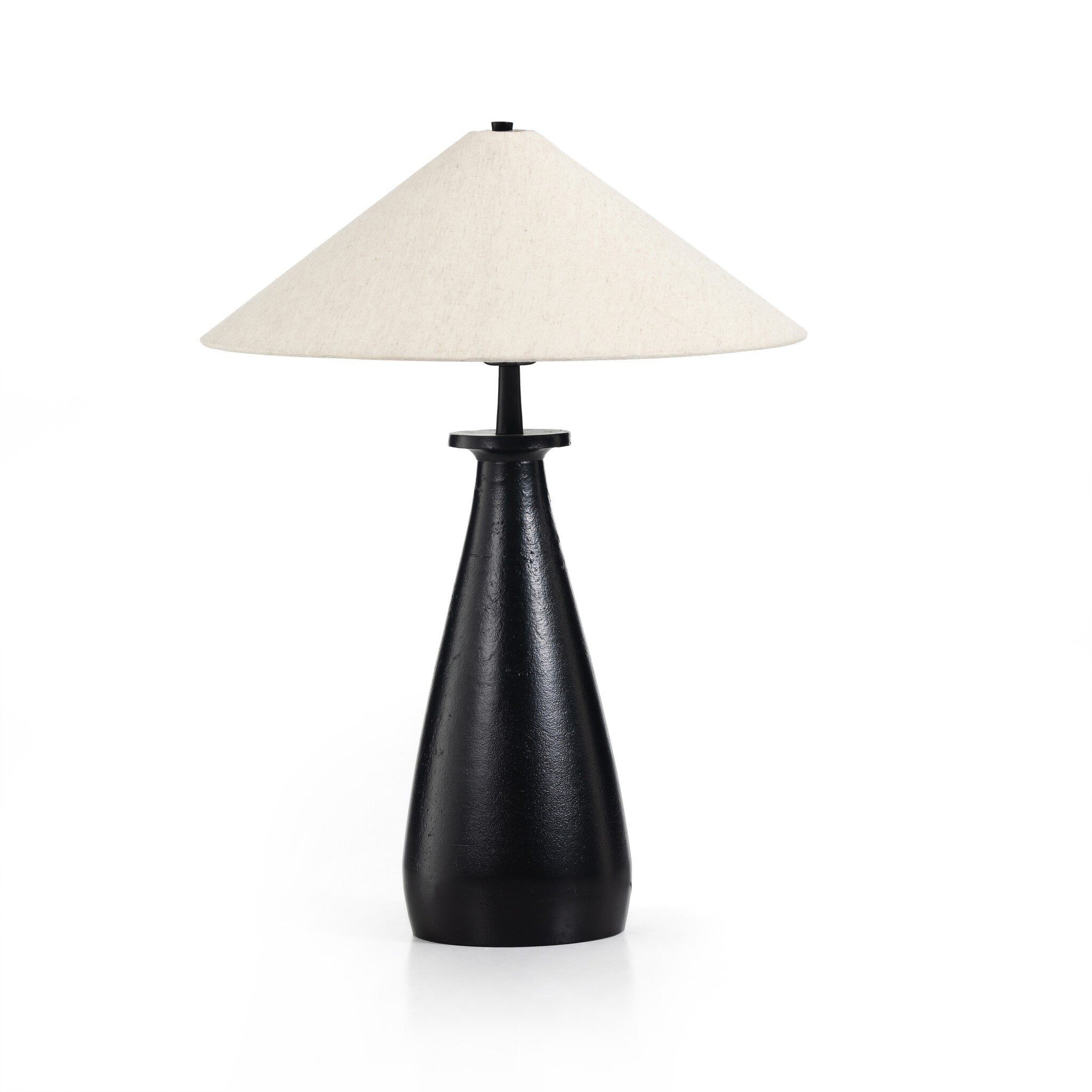 Innes Tapered Shade Table Lamp - Matte Black Cast Aluminum Table Lamps Four Hands Default Title    Table Lamps,https://www.oldbonesco.com,Mid Century Furniture, Furniture Sale, Old Bones Co, Mid Century Sale, Four Hands Furniture, Sale,Gus, Sale,Perigold Innes Tapered Shade Table Lamp - Matte Black Cast Aluminum Table Lamps Sale, Perigold Sale Innes Tapered Shade Table Lamp - Matte Black Cast Aluminum,Innes Tapered Shade Table Lamp - Matte Black Cast Aluminum Lulu and Georgia,Burke Decor Sale Innes Tapered 