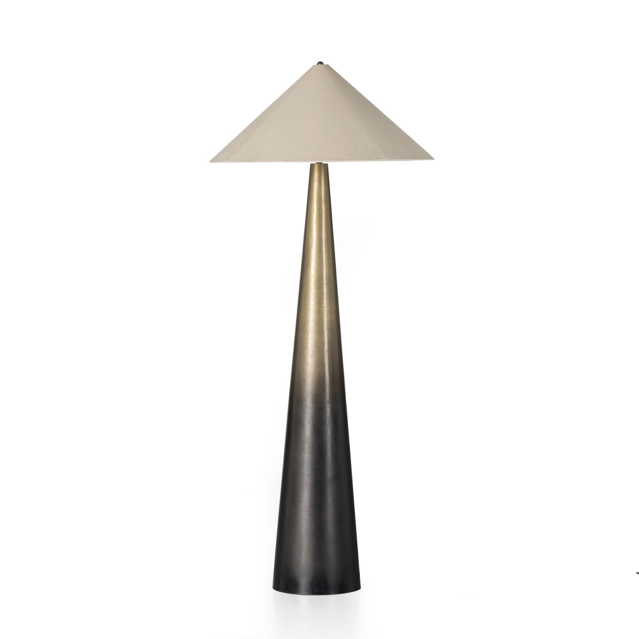 Nour Tapered Shade Floor Lamp - Ombre Stainless Steel Floor Lamps Four Hands Default Title    Floor Lamps,https://www.oldbonesco.com,Mid Century Furniture, Furniture Sale, Old Bones Co, Mid Century Sale, Four Hands Furniture, Sale,Gus, Sale,Perigold Nour Tapered Shade Floor Lamp - Ombre Stainless Steel Floor Lamps Sale, Perigold Sale Nour Tapered Shade Floor Lamp - Ombre Stainless Steel,Nour Tapered Shade Floor Lamp - Ombre Stainless Steel Lulu and Georgia,Burke Decor Sale Nour Tapered Shade Floor Lamp - Om