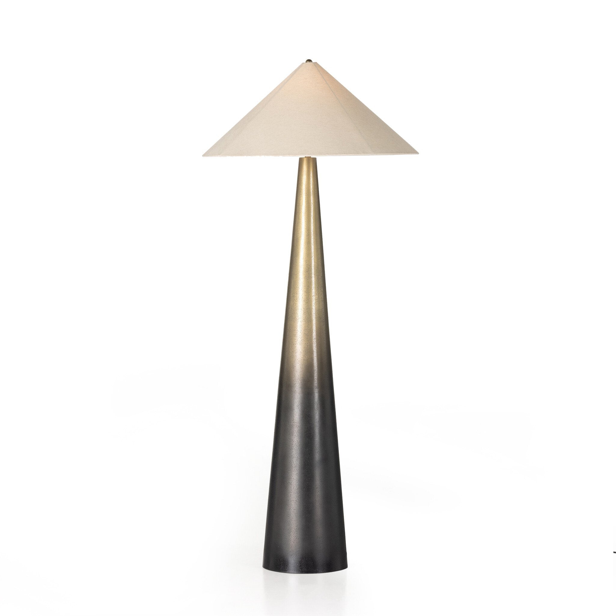 Nour Tapered Shade Floor Lamp - Ombre Stainless Steel Floor Lamps Four Hands     Floor Lamps,https://www.oldbonesco.com,Mid Century Furniture, Furniture Sale, Old Bones Co, Mid Century Sale, Four Hands Furniture, Sale,Gus, Sale,Perigold Nour Tapered Shade Floor Lamp - Ombre Stainless Steel Floor Lamps Sale, Perigold Sale Nour Tapered Shade Floor Lamp - Ombre Stainless Steel,Nour Tapered Shade Floor Lamp - Ombre Stainless Steel Lulu and Georgia,Burke Decor Sale Nour Tapered Shade Floor Lamp - Ombre Stainless