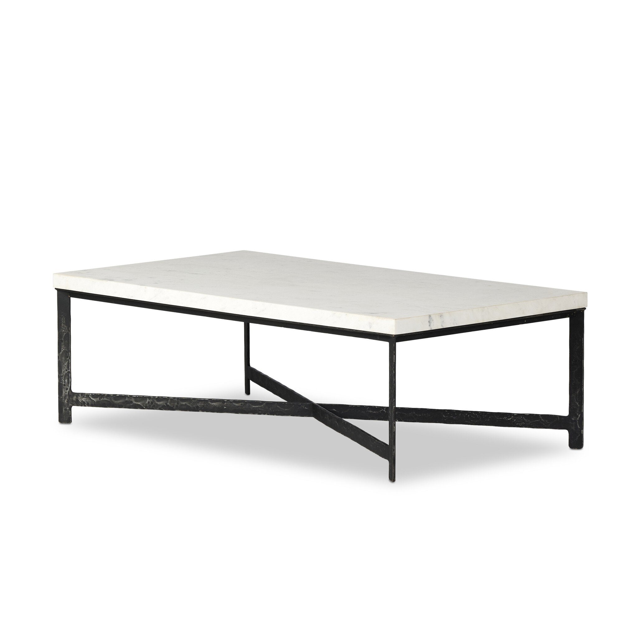 Hammered Iron Coffee Table - White Marble Coffee Tables Four Hands     Coffee Tables,https://www.oldbonesco.com,Mid Century Furniture, Furniture Sale, Old Bones Co, Mid Century Sale, Four Hands Furniture, Sale,Gus, Sale,Perigold Hammered Iron Coffee Table - White Marble Coffee Tables Sale, Perigold Sale Hammered Iron Coffee Table - White Marble,Hammered Iron Coffee Table - White Marble Lulu and Georgia,Burke Decor Sale Hammered Iron Coffee Table - White Marble, open box furniture,Open Box Hammered Iron Coff