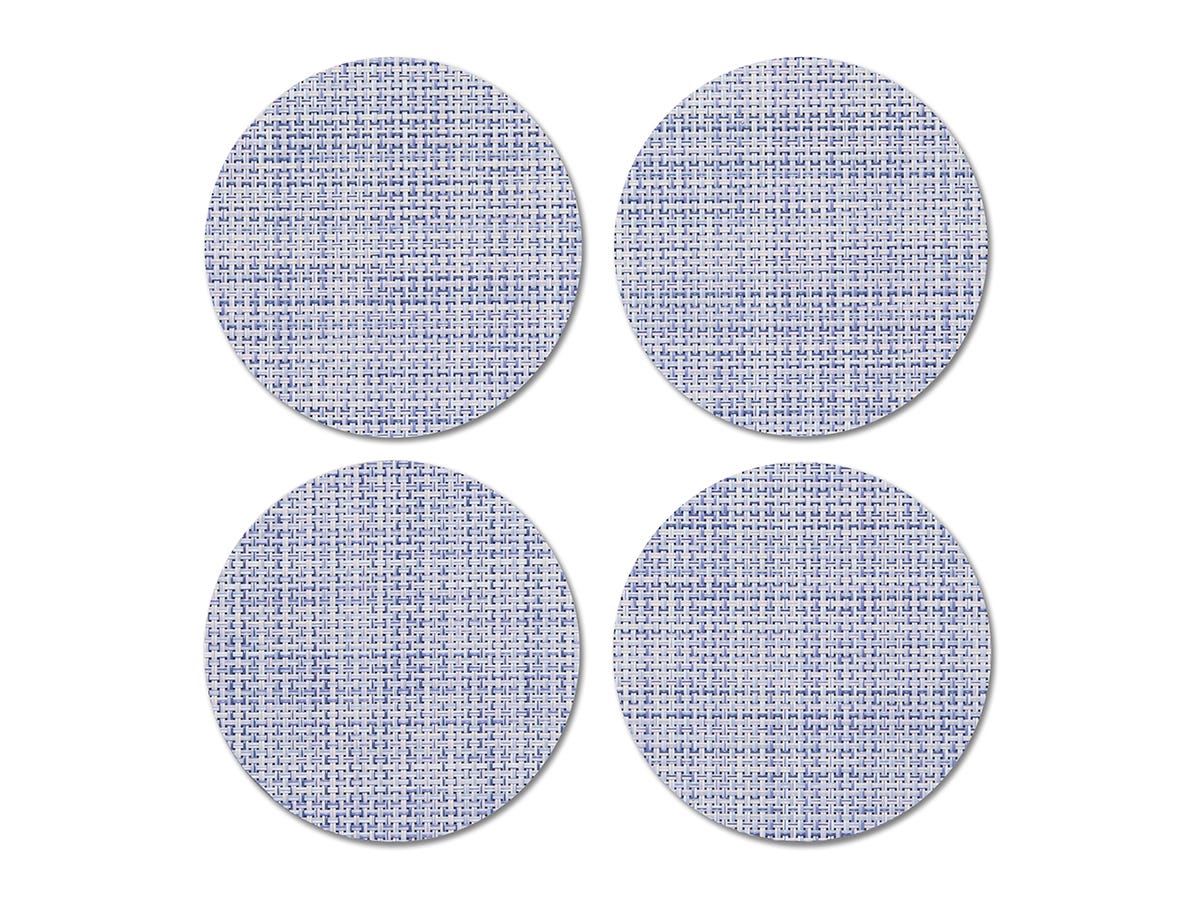 Mini Basketweave Round Coasters - Set of 4