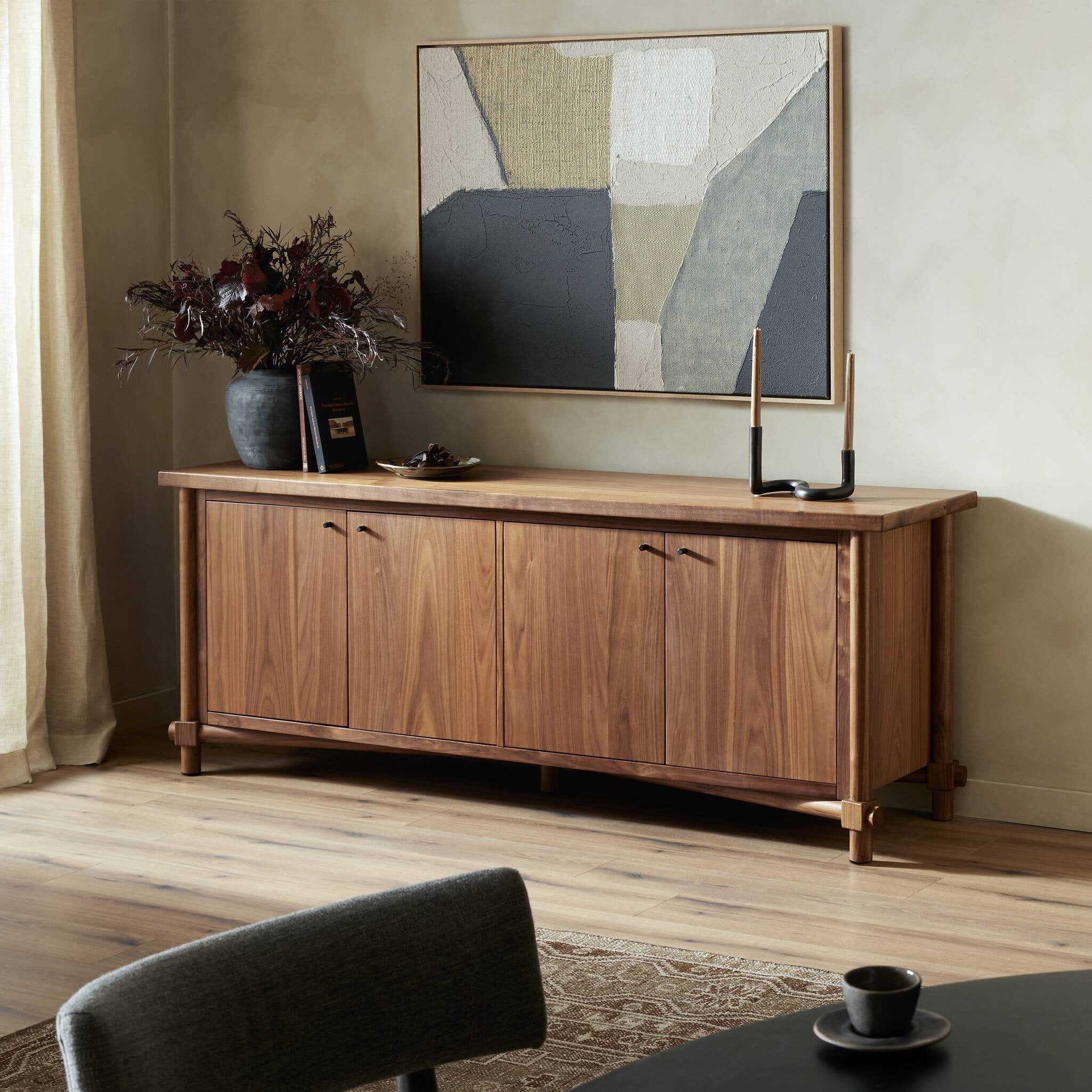 Shevone Sideboard - Natural Walnut Sideboards Four Hands     Sideboards,https://www.oldbonesco.com,Mid Century Furniture, Furniture Sale, Old Bones Co, Mid Century Sale, Four Hands Furniture, Sale,Gus, Sale,Perigold Shevone Sideboard - Natural Walnut Sideboards Sale, Perigold Sale Shevone Sideboard - Natural Walnut,Shevone Sideboard - Natural Walnut Lulu and Georgia,Burke Decor Sale Shevone Sideboard - Natural Walnut, open box furniture,Open Box Shevone Sideboard - Natural Walnut