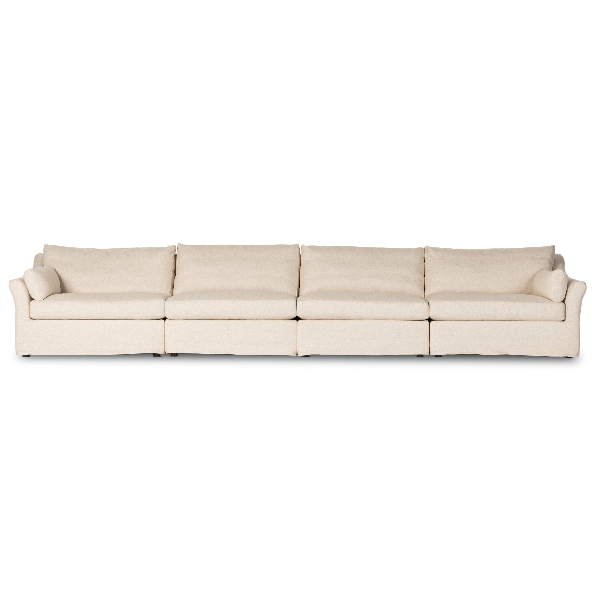 Delray 4-Piece Slipcover Sectional - Evere Creme Sectionals Four Hands 4-Piece Sectional    Sectionals, Mid Century Furniture, Furniture Sale, Old Bones Co, Mid Century Furniture Sale, Four Hands Furniture, Sale,Gus, Sale,Perigold Delray 4-Piece Slipcover Sectional - Evere Creme Sectionals Sale, Perigold Sale Delray 4-Piece Slipcover Sectional - Evere Creme,Delray 4-Piece Slipcover Sectional - Evere Creme Lulu and Georgia, Burke Decor Sale Delray 4-Piece Slipcover Sectional - Evere Creme, www.oldbonesco.com