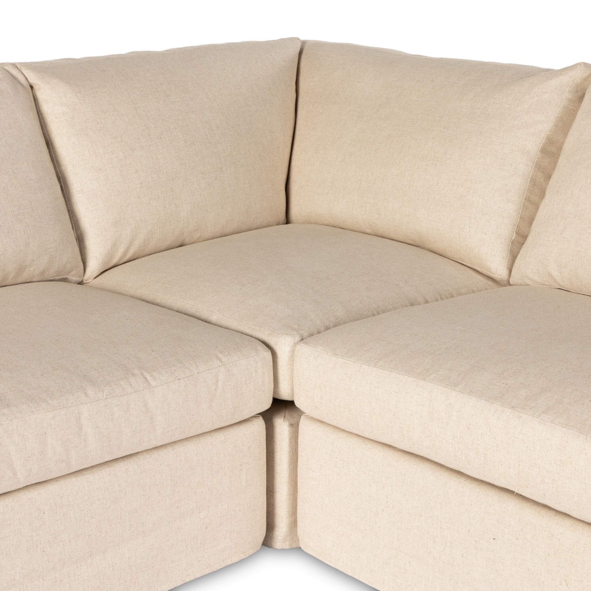 Delray 5Pc Slipcover Sectional - Evere Creme Sectionals Four Hands     Sectionals, Mid Century Furniture, Furniture Sale, Old Bones Co, Mid Century Furniture Sale, Four Hands Furniture, Sale,Gus, Sale,Perigold Delray 5Pc Slipcover Sectional - Evere Creme Sectionals Sale, Perigold Sale Delray 5Pc Slipcover Sectional - Evere Creme,Delray 5Pc Slipcover Sectional - Evere Creme Lulu and Georgia, Burke Decor Sale Delray 5Pc Slipcover Sectional - Evere Creme, www.oldbonesco.com