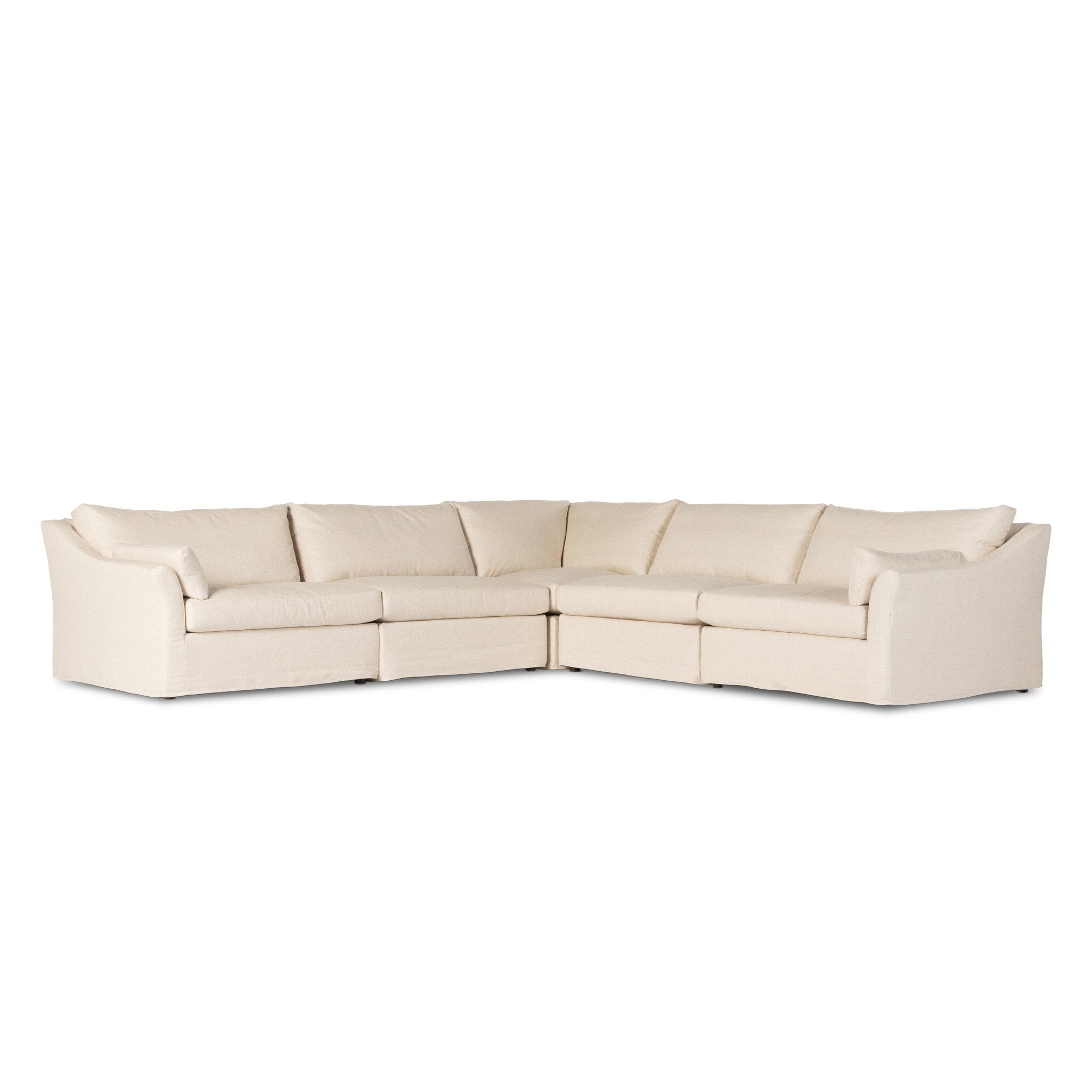 Delray 5Pc Slipcover Sectional - Evere Creme Sectionals Four Hands     Sectionals, Mid Century Furniture, Furniture Sale, Old Bones Co, Mid Century Furniture Sale, Four Hands Furniture, Sale,Gus, Sale,Perigold Delray 5Pc Slipcover Sectional - Evere Creme Sectionals Sale, Perigold Sale Delray 5Pc Slipcover Sectional - Evere Creme,Delray 5Pc Slipcover Sectional - Evere Creme Lulu and Georgia, Burke Decor Sale Delray 5Pc Slipcover Sectional - Evere Creme, www.oldbonesco.com