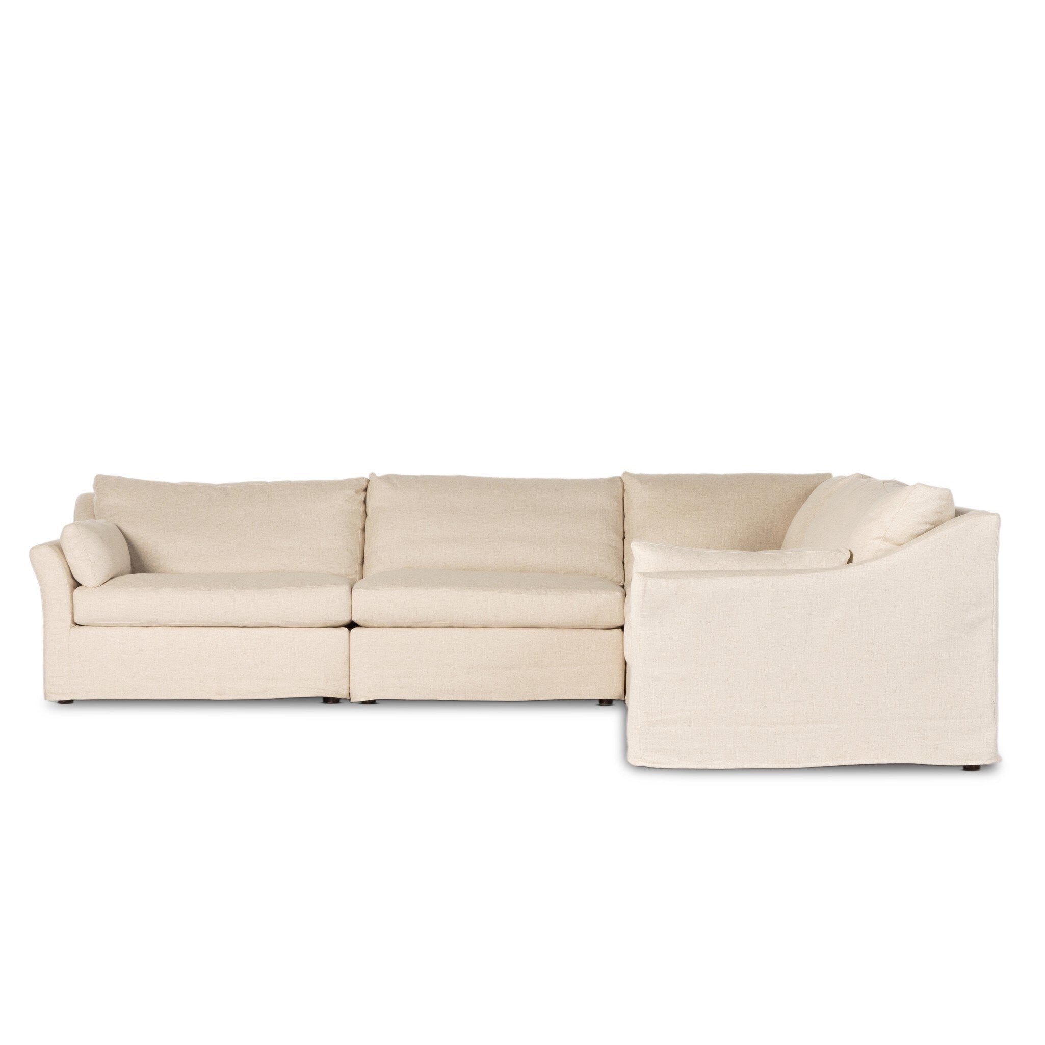 Delray 5Pc Slipcover Sectional - Evere Creme Sectionals Four Hands     Sectionals, Mid Century Furniture, Furniture Sale, Old Bones Co, Mid Century Furniture Sale, Four Hands Furniture, Sale,Gus, Sale,Perigold Delray 5Pc Slipcover Sectional - Evere Creme Sectionals Sale, Perigold Sale Delray 5Pc Slipcover Sectional - Evere Creme,Delray 5Pc Slipcover Sectional - Evere Creme Lulu and Georgia, Burke Decor Sale Delray 5Pc Slipcover Sectional - Evere Creme, www.oldbonesco.com