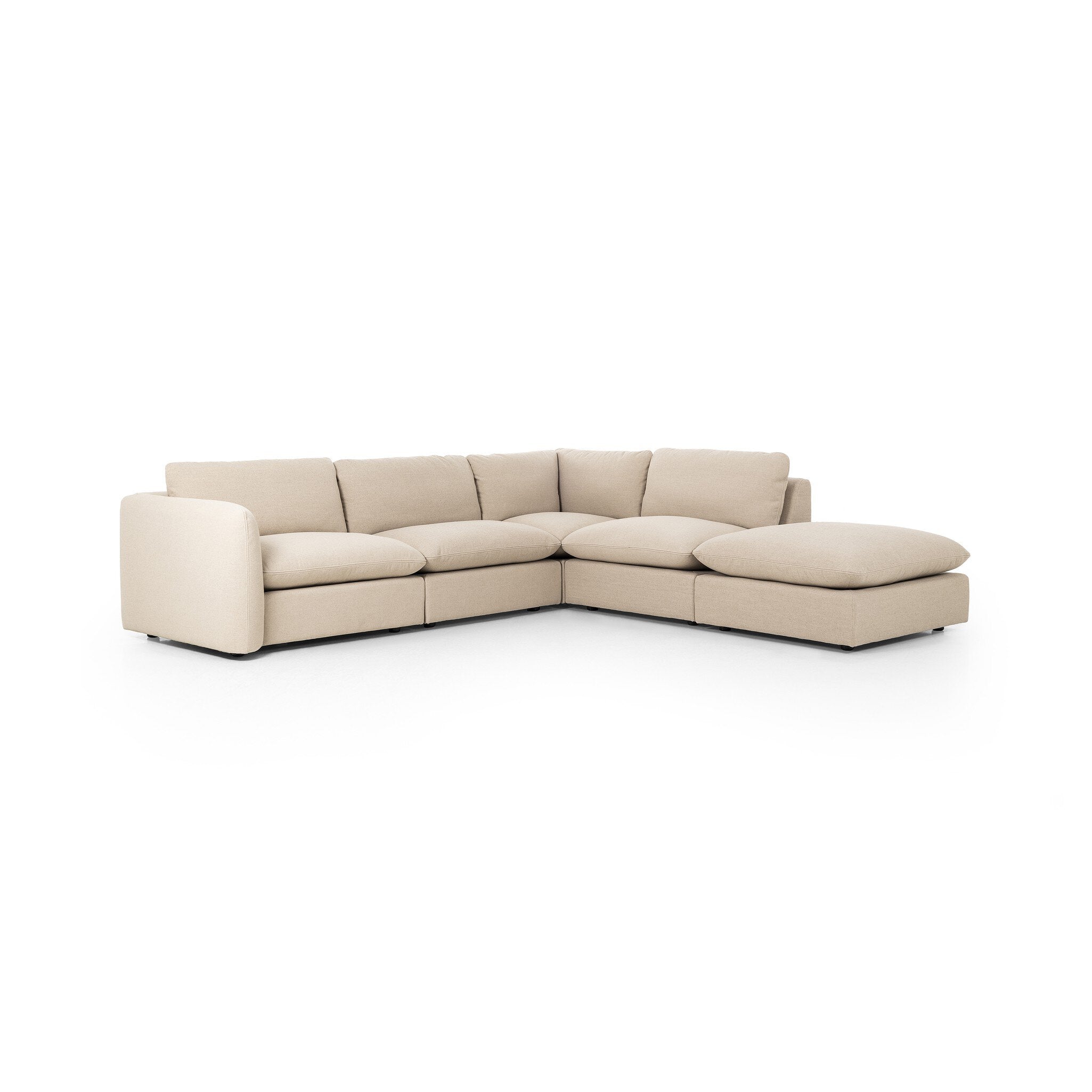 Ingel 4-Piece Sectional W/ Ottoman - Antwerp Taupe Sectionals Four Hands     Sectionals,https://www.oldbonesco.com,Mid Century Furniture, Furniture Sale, Old Bones Co, Mid Century Sale, Four Hands Furniture, Sale,Gus, Sale,Perigold Ingel 4-Piece Sectional W/ Ottoman - Antwerp Taupe Sectionals Sale, Perigold Sale Ingel 4-Piece Sectional W/ Ottoman - Antwerp Taupe,Ingel 4-Piece Sectional W/ Ottoman - Antwerp Taupe Lulu and Georgia,Burke Decor Sale Ingel 4-Piece Sectional W/ Ottoman - Antwerp Taupe, open box f