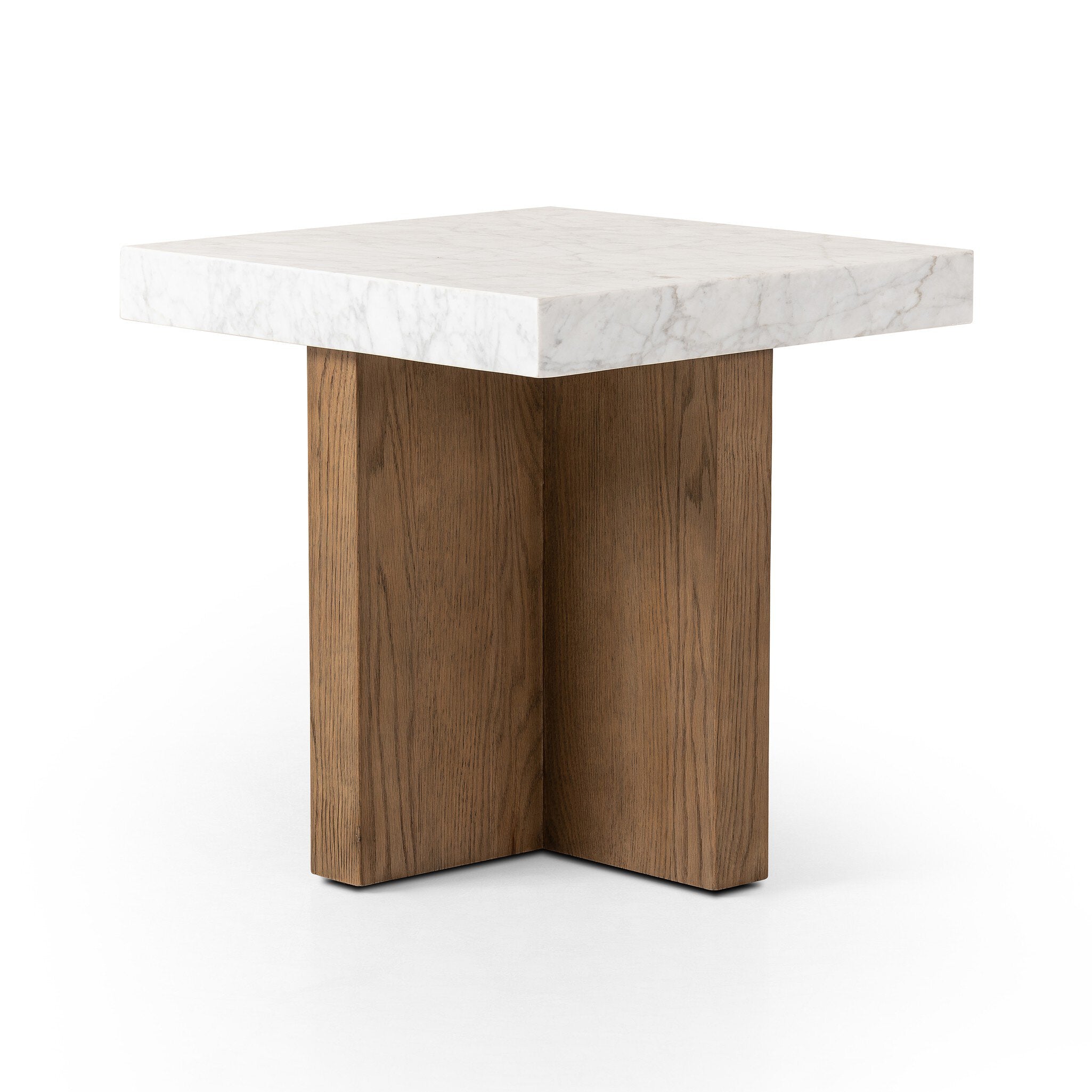 Bellamy End Table - White Carrara Marble Side & End Tables Four Hands     Side & End Tables,https://www.oldbonesco.com,Mid Century Furniture, Furniture Sale, Old Bones Co, Mid Century Sale, Four Hands Furniture, Sale,Gus, Sale,Perigold Bellamy End Table - White Carrara Marble Side & End Tables Sale, Perigold Sale Bellamy End Table - White Carrara Marble,Bellamy End Table - White Carrara Marble Lulu and Georgia,Burke Decor Sale Bellamy End Table - White Carrara Marble, open box furniture,Open Box Bellamy End