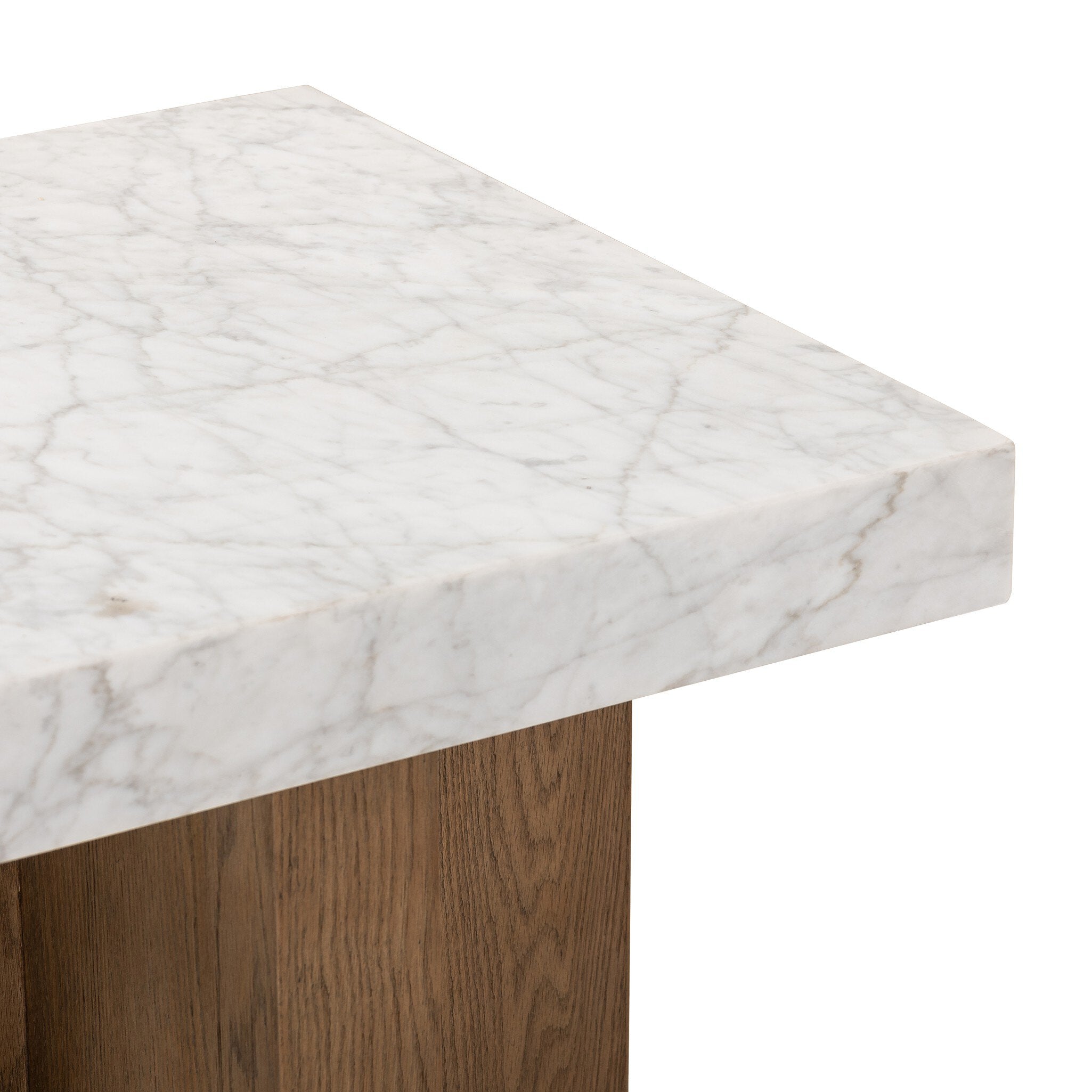 Bellamy End Table - White Carrara Marble Side & End Tables Four Hands     Side & End Tables,https://www.oldbonesco.com,Mid Century Furniture, Furniture Sale, Old Bones Co, Mid Century Sale, Four Hands Furniture, Sale,Gus, Sale,Perigold Bellamy End Table - White Carrara Marble Side & End Tables Sale, Perigold Sale Bellamy End Table - White Carrara Marble,Bellamy End Table - White Carrara Marble Lulu and Georgia,Burke Decor Sale Bellamy End Table - White Carrara Marble, open box furniture,Open Box Bellamy End