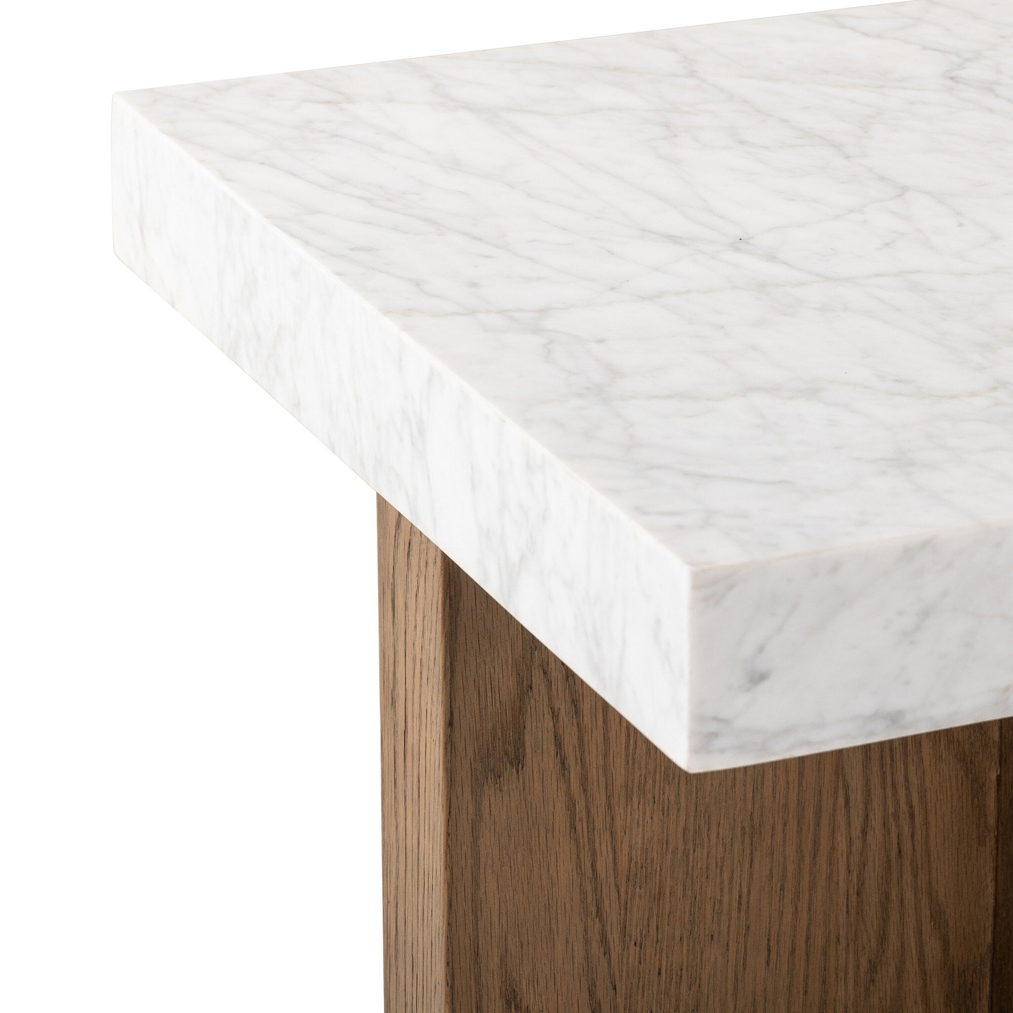 Bellamy End Table - White Carrara Marble Side & End Tables Four Hands     Side & End Tables,https://www.oldbonesco.com,Mid Century Furniture, Furniture Sale, Old Bones Co, Mid Century Sale, Four Hands Furniture, Sale,Gus, Sale,Perigold Bellamy End Table - White Carrara Marble Side & End Tables Sale, Perigold Sale Bellamy End Table - White Carrara Marble,Bellamy End Table - White Carrara Marble Lulu and Georgia,Burke Decor Sale Bellamy End Table - White Carrara Marble, open box furniture,Open Box Bellamy End