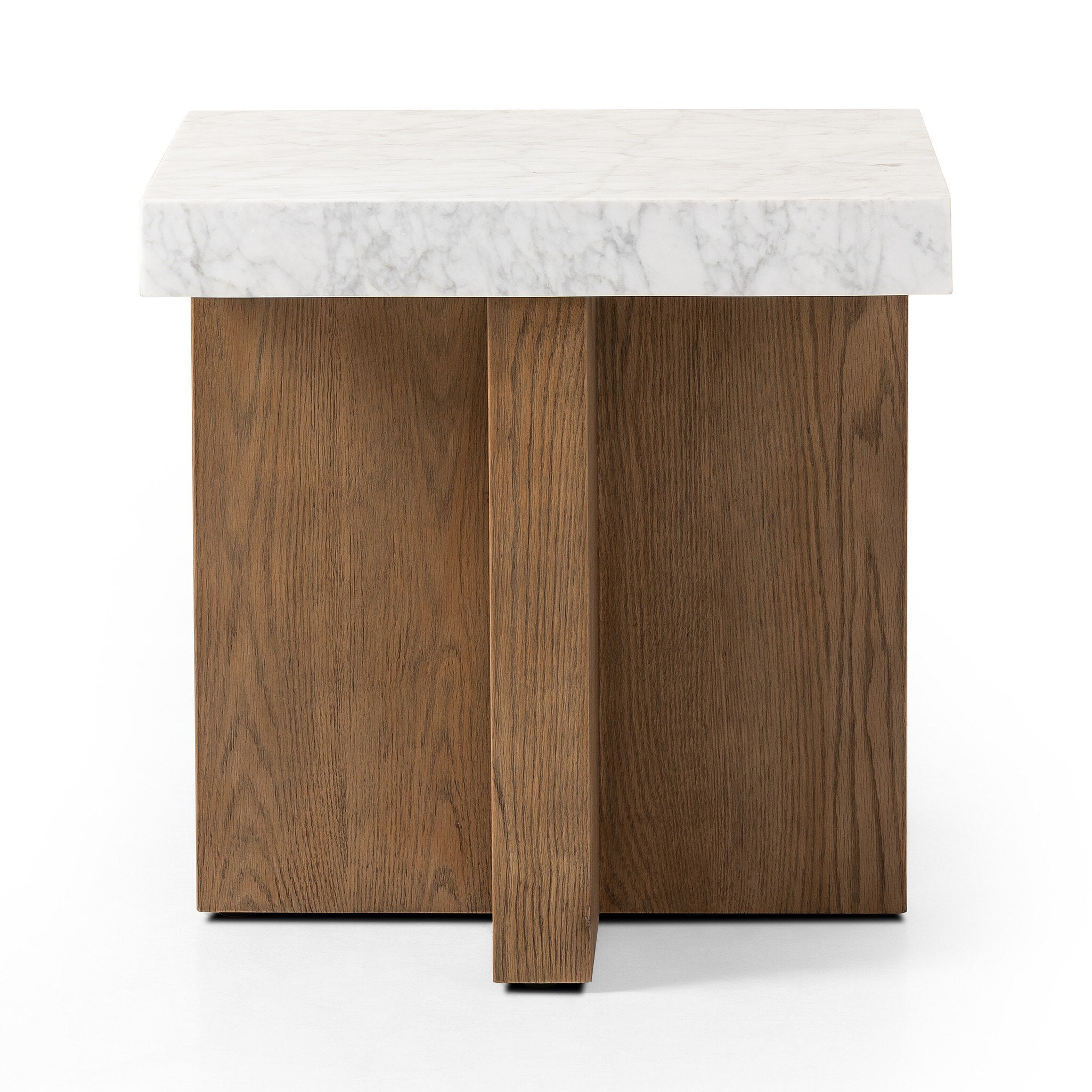 Bellamy End Table - White Carrara Marble Side & End Tables Four Hands Default Title    Side & End Tables,https://www.oldbonesco.com,Mid Century Furniture, Furniture Sale, Old Bones Co, Mid Century Sale, Four Hands Furniture, Sale,Gus, Sale,Perigold Bellamy End Table - White Carrara Marble Side & End Tables Sale, Perigold Sale Bellamy End Table - White Carrara Marble,Bellamy End Table - White Carrara Marble Lulu and Georgia,Burke Decor Sale Bellamy End Table - White Carrara Marble, open box furniture,Open Bo