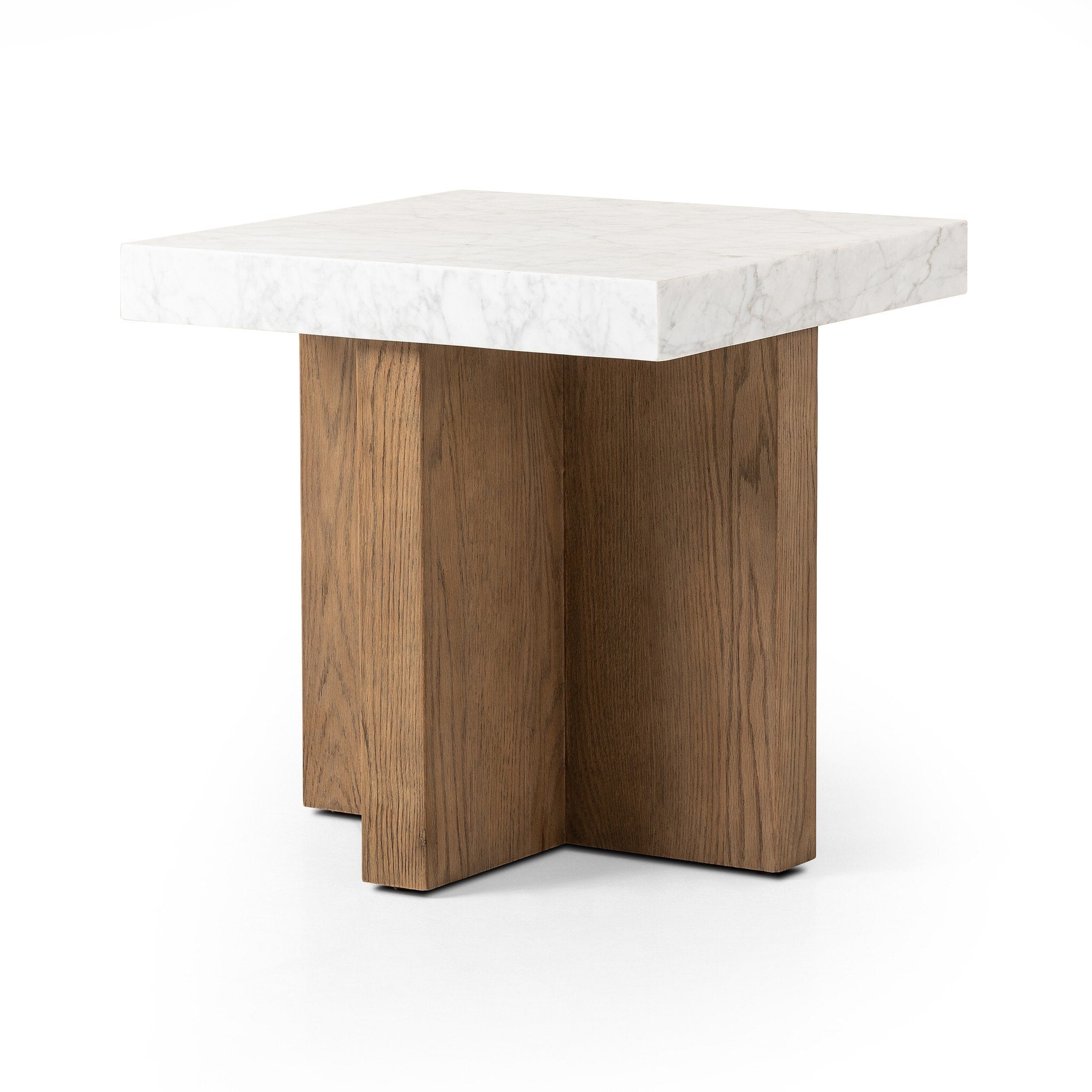 Bellamy End Table - White Carrara Marble Side & End Tables Four Hands     Side & End Tables,https://www.oldbonesco.com,Mid Century Furniture, Furniture Sale, Old Bones Co, Mid Century Sale, Four Hands Furniture, Sale,Gus, Sale,Perigold Bellamy End Table - White Carrara Marble Side & End Tables Sale, Perigold Sale Bellamy End Table - White Carrara Marble,Bellamy End Table - White Carrara Marble Lulu and Georgia,Burke Decor Sale Bellamy End Table - White Carrara Marble, open box furniture,Open Box Bellamy End