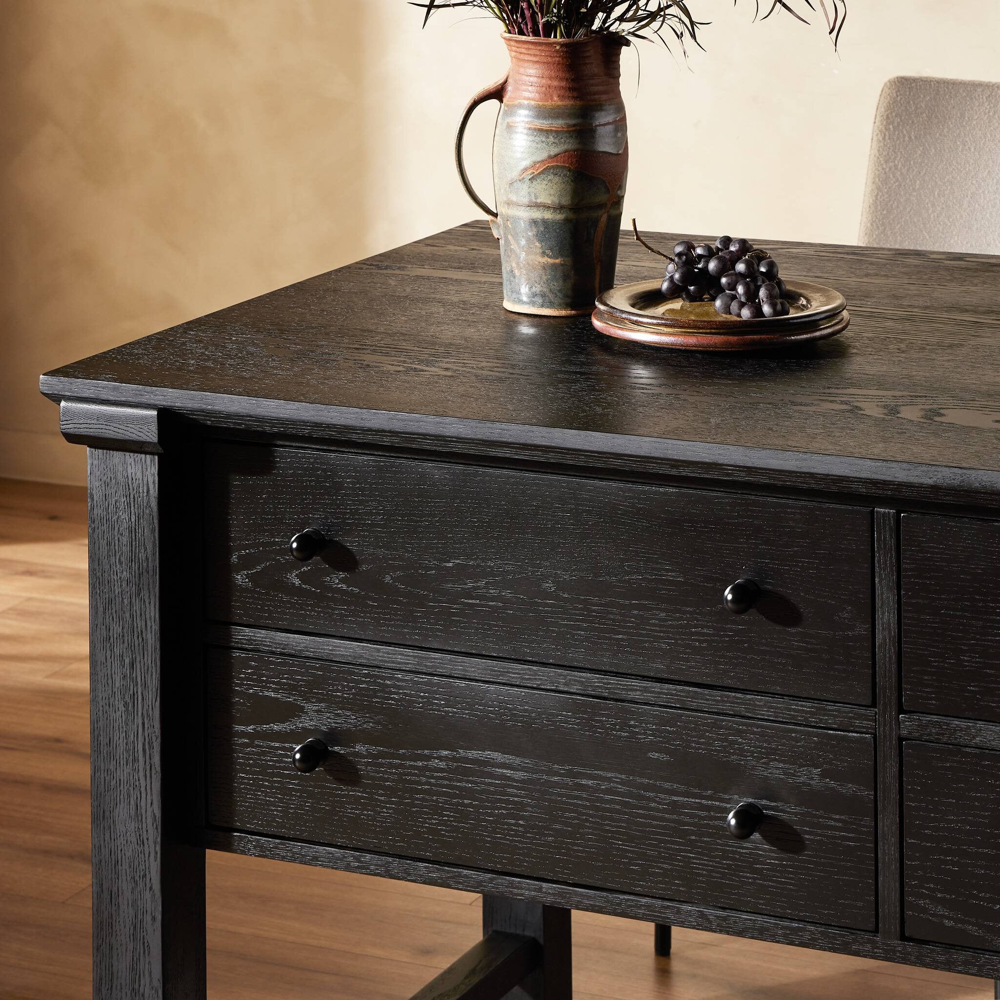 Gardendale Small Kitchen Island - Stained Black Oak Veneer Kitchen Islands Four Hands     Kitchen Islands,https://www.oldbonesco.com,Mid Century Furniture, Furniture Sale, Old Bones Co, Mid Century Sale, Four Hands Furniture, Sale,Gus, Sale,Perigold Gardendale Small Kitchen Island - Stained Black Oak Veneer Kitchen Islands Sale, Perigold Sale Gardendale Small Kitchen Island - Stained Black Oak Veneer,Gardendale Small Kitchen Island - Stained Black Oak Veneer Lulu and Georgia,Burke Decor Sale Gardendale Smal