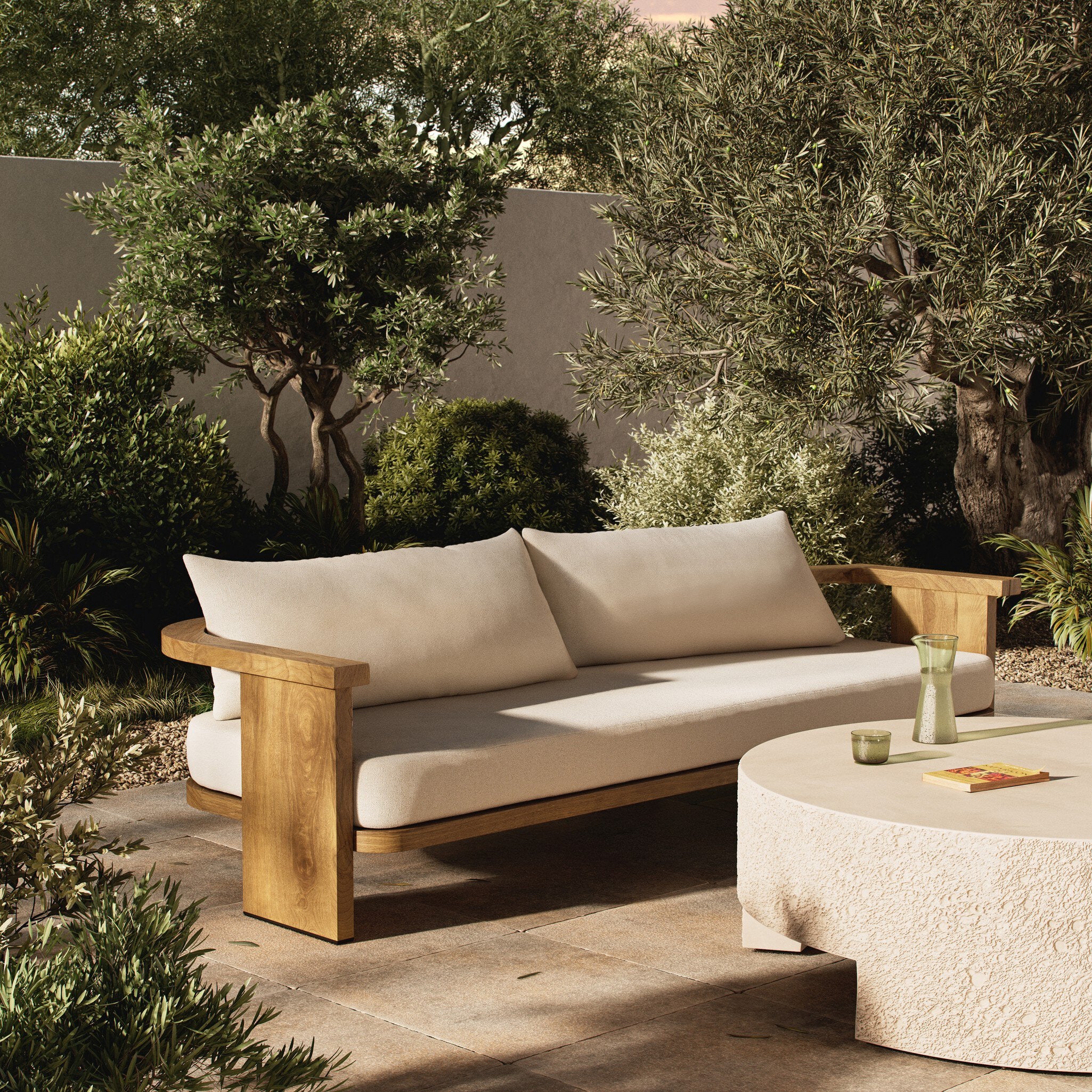 Tahana Outdoor Sofa-96" - Alessi Linen Outdoor Sofas Four Hands     Outdoor Sofas,https://www.oldbonesco.com,Mid Century Furniture, Furniture Sale, Old Bones Co, Mid Century Sale, Four Hands Furniture, Sale,Gus, Sale,Perigold Tahana Outdoor Sofa-96" - Alessi Linen Outdoor Sofas Sale, Perigold Sale Tahana Outdoor Sofa-96" - Alessi Linen,Tahana Outdoor Sofa-96" - Alessi Linen Lulu and Georgia,Burke Decor Sale Tahana Outdoor Sofa-96" - Alessi Linen, open box furniture,Open Box Tahana Outdoor Sofa-96" - Alessi 