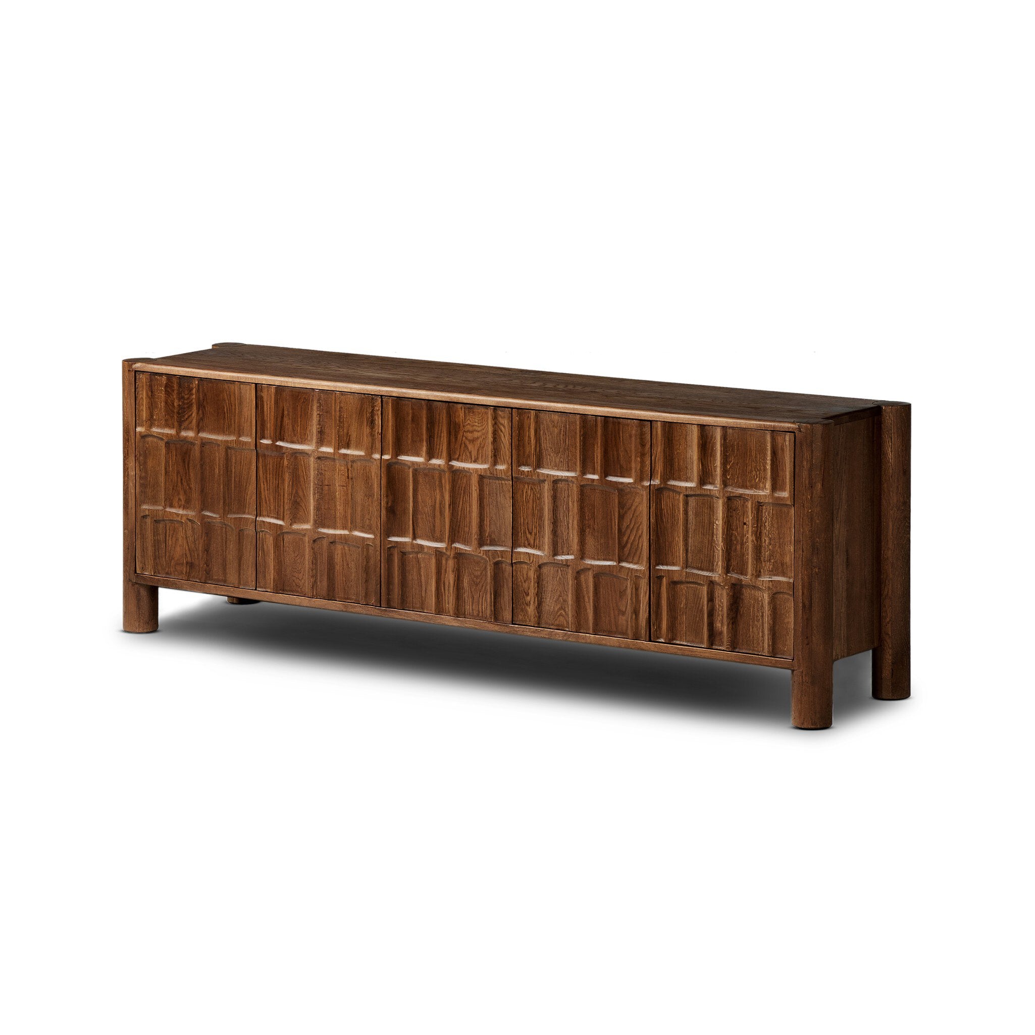 Ezri Media Console - Cocoa Oak Media Consoles Four Hands     Media Consoles,https://www.oldbonesco.com,Mid Century Furniture, Furniture Sale, Old Bones Co, Mid Century Sale, Four Hands Furniture, Sale,Gus, Sale,Perigold Ezri Media Console - Cocoa Oak Media Consoles Sale, Perigold Sale Ezri Media Console - Cocoa Oak,Ezri Media Console - Cocoa Oak Lulu and Georgia,Burke Decor Sale Ezri Media Console - Cocoa Oak, open box furniture,Open Box Ezri Media Console - Cocoa Oak