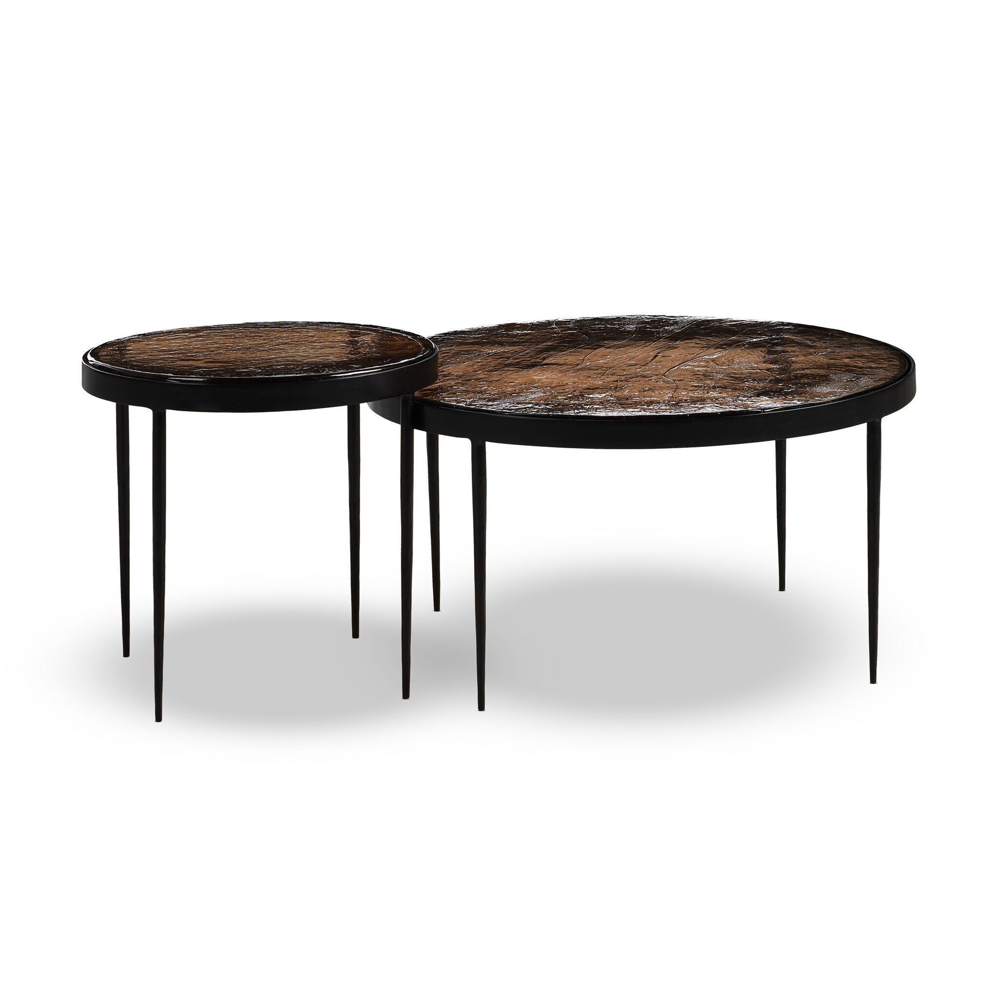 Yoko Nesting Table - Smoked Brown Cast Glass Tables Four Hands     Tables,https://www.oldbonesco.com,Mid Century Furniture, Furniture Sale, Old Bones Co, Mid Century Sale, Four Hands Furniture, Sale,Gus, Sale,Perigold Yoko Nesting Table - Smoked Brown Cast Glass Tables Sale, Perigold Sale Yoko Nesting Table - Smoked Brown Cast Glass,Yoko Nesting Table - Smoked Brown Cast Glass Lulu and Georgia,Burke Decor Sale Yoko Nesting Table - Smoked Brown Cast Glass, open box furniture,Open Box Yoko Nesting Table - Smo