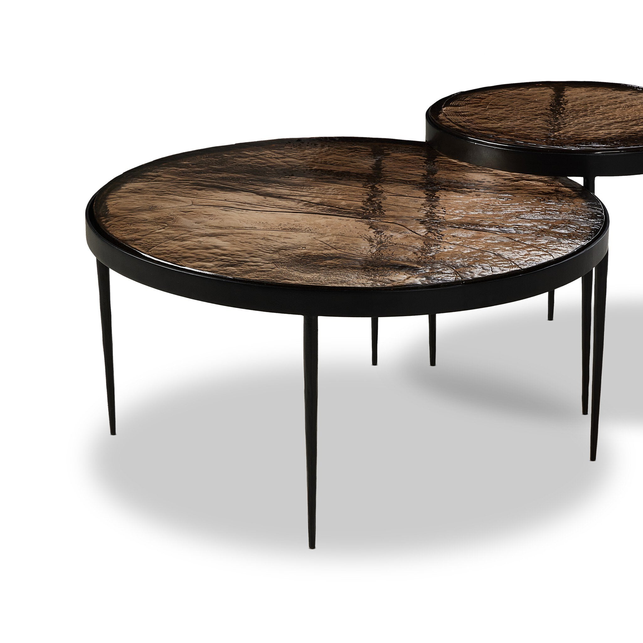 Yoko Nesting Table - Smoked Brown Cast Glass Tables Four Hands     Tables,https://www.oldbonesco.com,Mid Century Furniture, Furniture Sale, Old Bones Co, Mid Century Sale, Four Hands Furniture, Sale,Gus, Sale,Perigold Yoko Nesting Table - Smoked Brown Cast Glass Tables Sale, Perigold Sale Yoko Nesting Table - Smoked Brown Cast Glass,Yoko Nesting Table - Smoked Brown Cast Glass Lulu and Georgia,Burke Decor Sale Yoko Nesting Table - Smoked Brown Cast Glass, open box furniture,Open Box Yoko Nesting Table - Smo