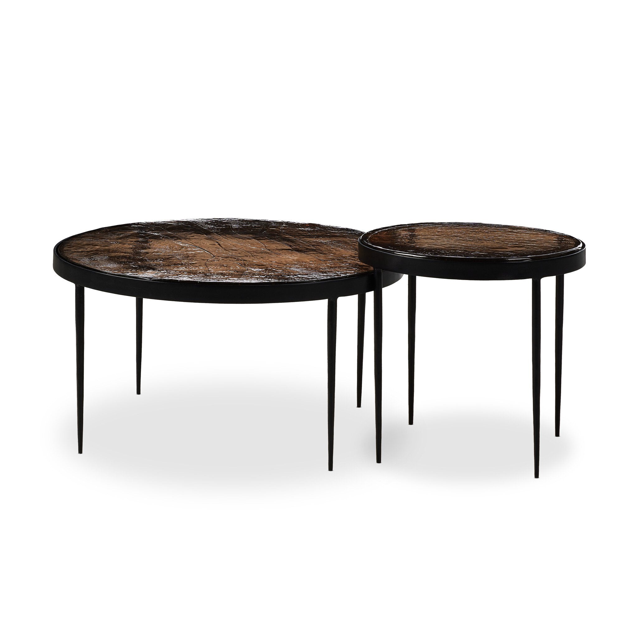 Yoko Nesting Table - Smoked Brown Cast Glass Tables Four Hands Set    Tables,https://www.oldbonesco.com,Mid Century Furniture, Furniture Sale, Old Bones Co, Mid Century Sale, Four Hands Furniture, Sale,Gus, Sale,Perigold Yoko Nesting Table - Smoked Brown Cast Glass Tables Sale, Perigold Sale Yoko Nesting Table - Smoked Brown Cast Glass,Yoko Nesting Table - Smoked Brown Cast Glass Lulu and Georgia,Burke Decor Sale Yoko Nesting Table - Smoked Brown Cast Glass, open box furniture,Open Box Yoko Nesting Table - 