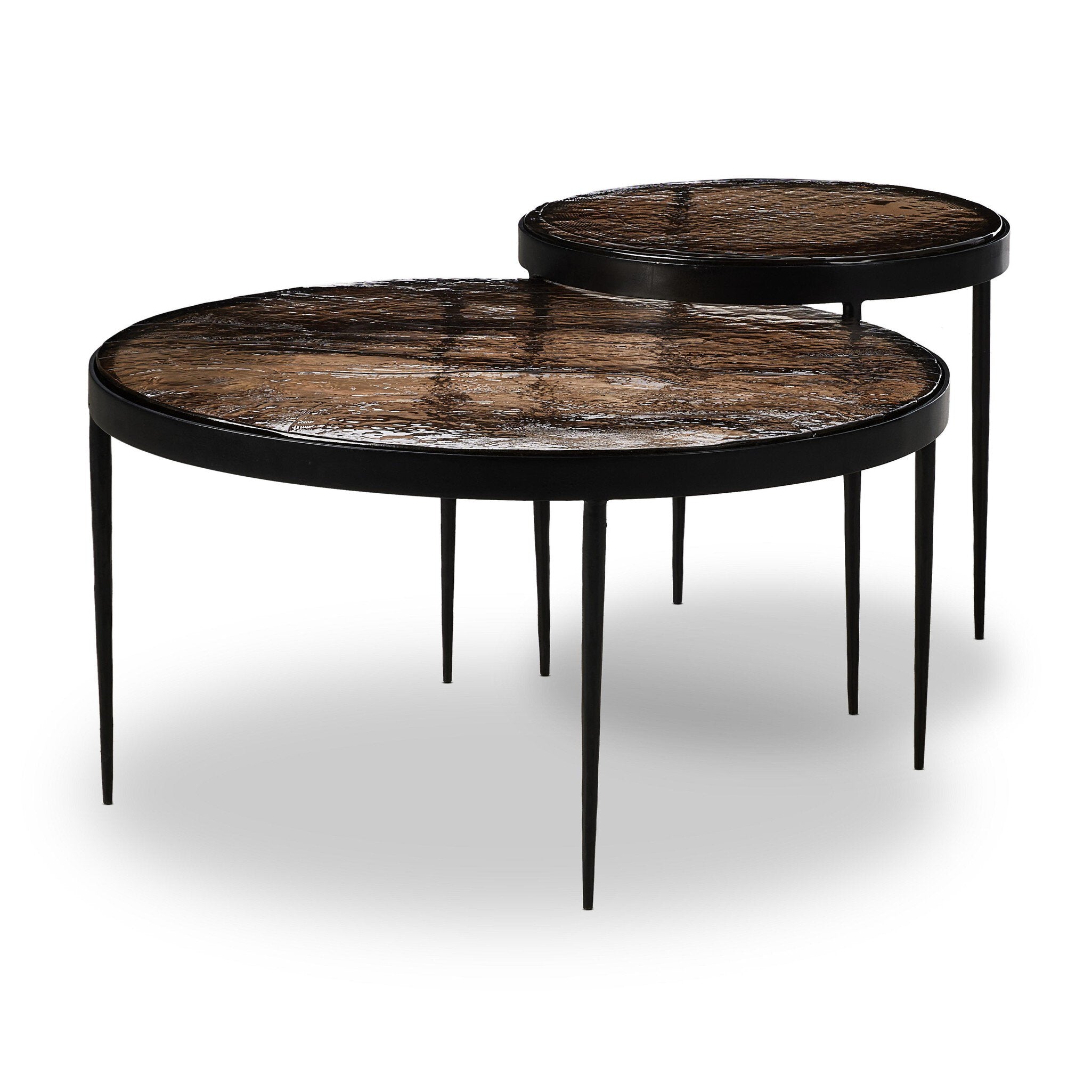 Yoko Nesting Table - Smoked Brown Cast Glass Tables Four Hands     Tables,https://www.oldbonesco.com,Mid Century Furniture, Furniture Sale, Old Bones Co, Mid Century Sale, Four Hands Furniture, Sale,Gus, Sale,Perigold Yoko Nesting Table - Smoked Brown Cast Glass Tables Sale, Perigold Sale Yoko Nesting Table - Smoked Brown Cast Glass,Yoko Nesting Table - Smoked Brown Cast Glass Lulu and Georgia,Burke Decor Sale Yoko Nesting Table - Smoked Brown Cast Glass, open box furniture,Open Box Yoko Nesting Table - Smo