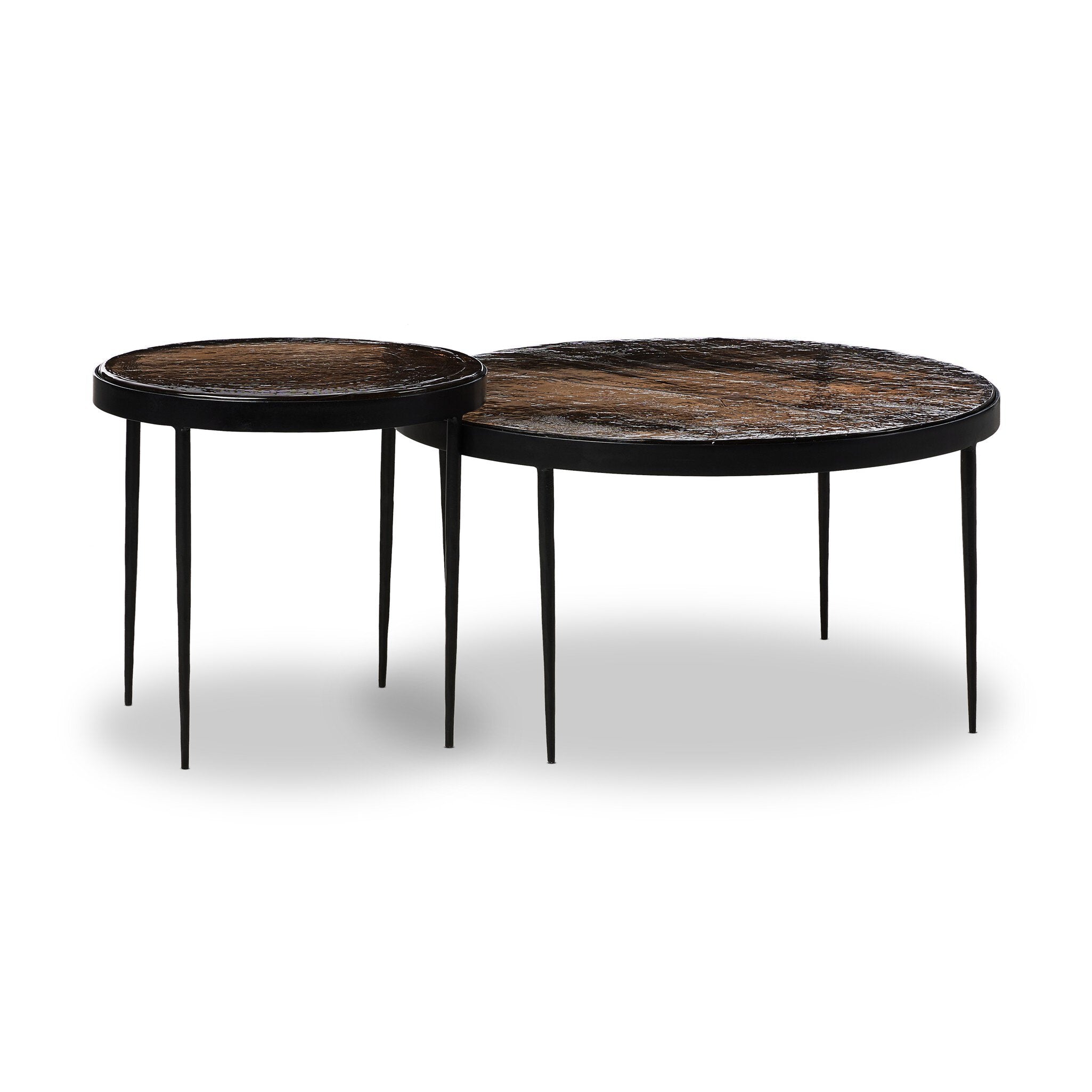 Yoko Nesting Table - Smoked Brown Cast Glass Tables Four Hands     Tables,https://www.oldbonesco.com,Mid Century Furniture, Furniture Sale, Old Bones Co, Mid Century Sale, Four Hands Furniture, Sale,Gus, Sale,Perigold Yoko Nesting Table - Smoked Brown Cast Glass Tables Sale, Perigold Sale Yoko Nesting Table - Smoked Brown Cast Glass,Yoko Nesting Table - Smoked Brown Cast Glass Lulu and Georgia,Burke Decor Sale Yoko Nesting Table - Smoked Brown Cast Glass, open box furniture,Open Box Yoko Nesting Table - Smo