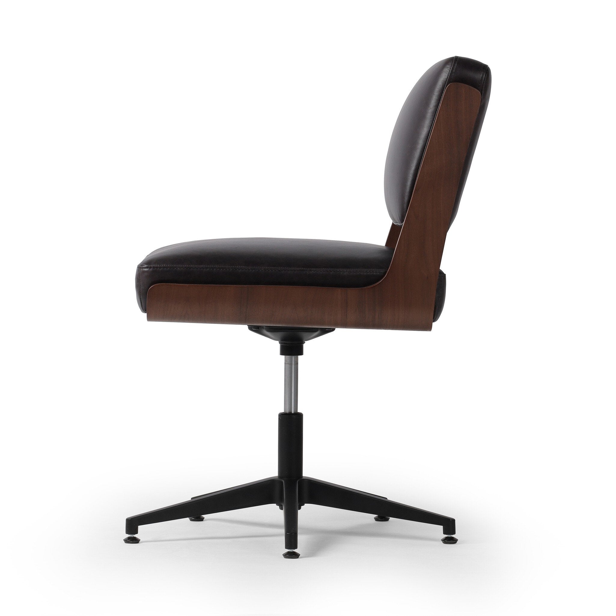 Landon Armless Desk Chair - Sonoma Black Chairs Four Hands     Chairs,https://www.oldbonesco.com,Mid Century Furniture, Furniture Sale, Old Bones Co, Mid Century Sale, Four Hands Furniture, Sale,Gus, Sale,Perigold Landon Armless Desk Chair - Sonoma Black Chairs Sale, Perigold Sale Landon Armless Desk Chair - Sonoma Black,Landon Armless Desk Chair - Sonoma Black Lulu and Georgia,Burke Decor Sale Landon Armless Desk Chair - Sonoma Black, open box furniture,Open Box Landon Armless Desk Chair - Sonoma Black