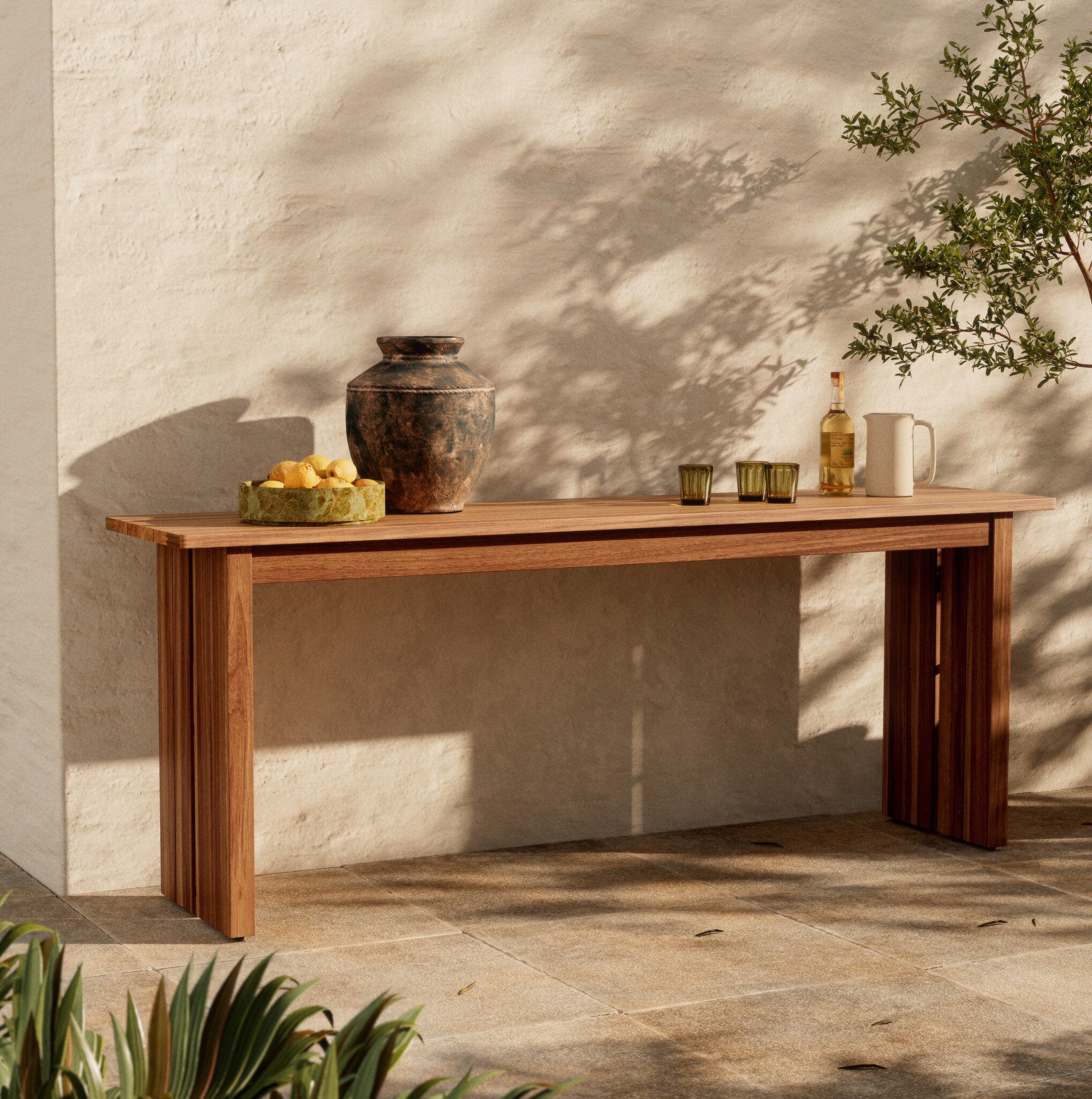 Chapman Outdoor Console Table - Natural Teak-FSC Outdoor Tables & Storage Four Hands     Outdoor Tables & Storage,https://www.oldbonesco.com,Mid Century Furniture, Furniture Sale, Old Bones Co, Mid Century Sale, Four Hands Furniture, Sale,Gus, Sale,Perigold Chapman Outdoor Console Table - Natural Teak-FSC Outdoor Tables & Storage Sale, Perigold Sale Chapman Outdoor Console Table - Natural Teak-FSC,Chapman Outdoor Console Table - Natural Teak-FSC Lulu and Georgia,Burke Decor Sale Chapman Outdoor Console Tabl