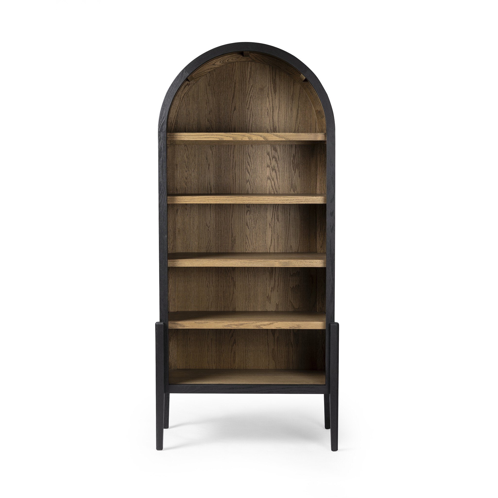 Tolle Bookcase Bookcases Four Hands Drifted Matte Black with Oak Veneer    Bookcases,https://www.oldbonesco.com,Mid Century Furniture, Furniture Sale, Old Bones Co, Mid Century Sale, Four Hands Furniture, Sale,Gus, Sale,Perigold Tolle Bookcase Bookcases Sale, Perigold Sale Tolle Bookcase,Tolle Bookcase Lulu and Georgia,Burke Decor Sale Tolle Bookcase, open box furniture,Open Box Tolle Bookcase