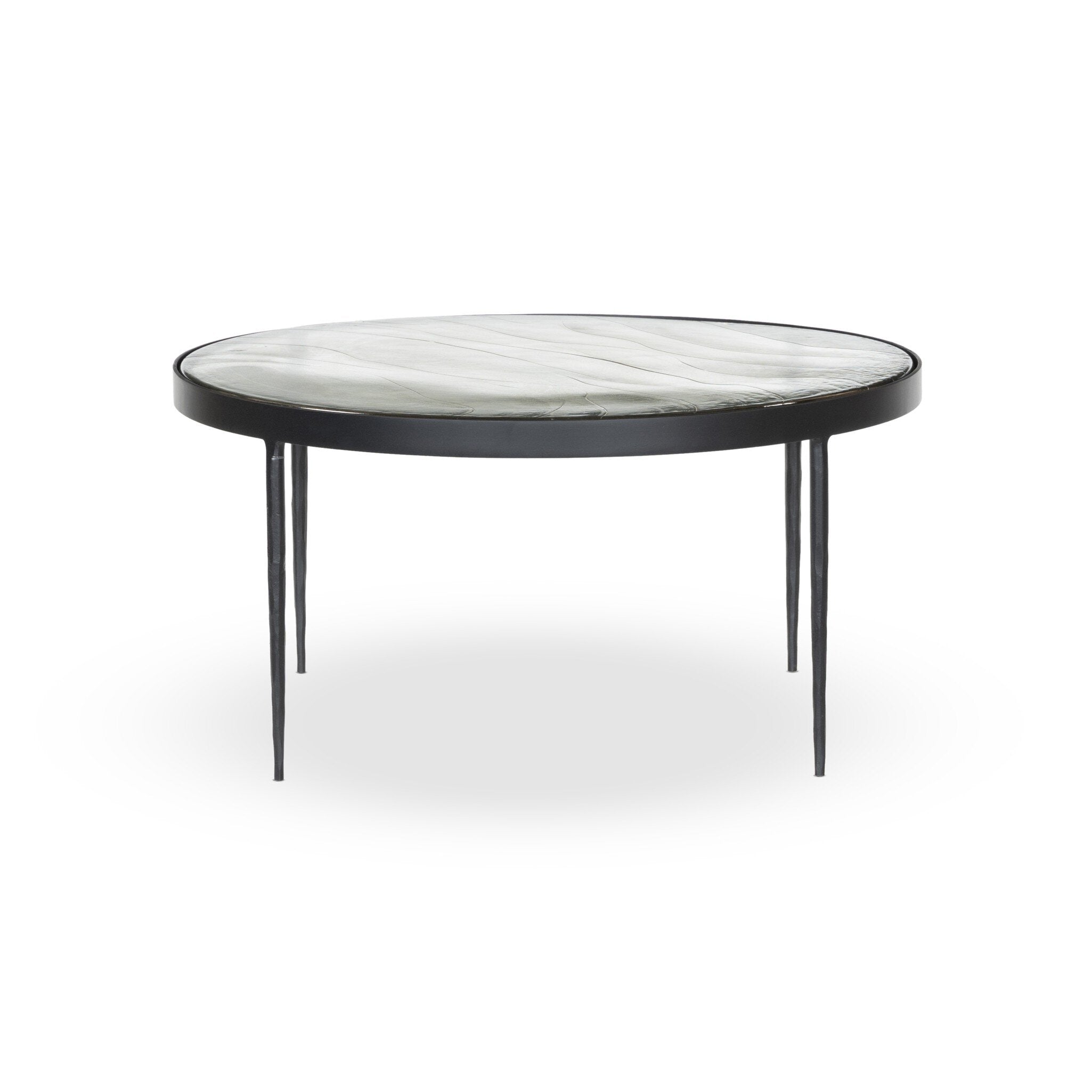 Yoko Nesting Table - Smoked Brown Cast Glass