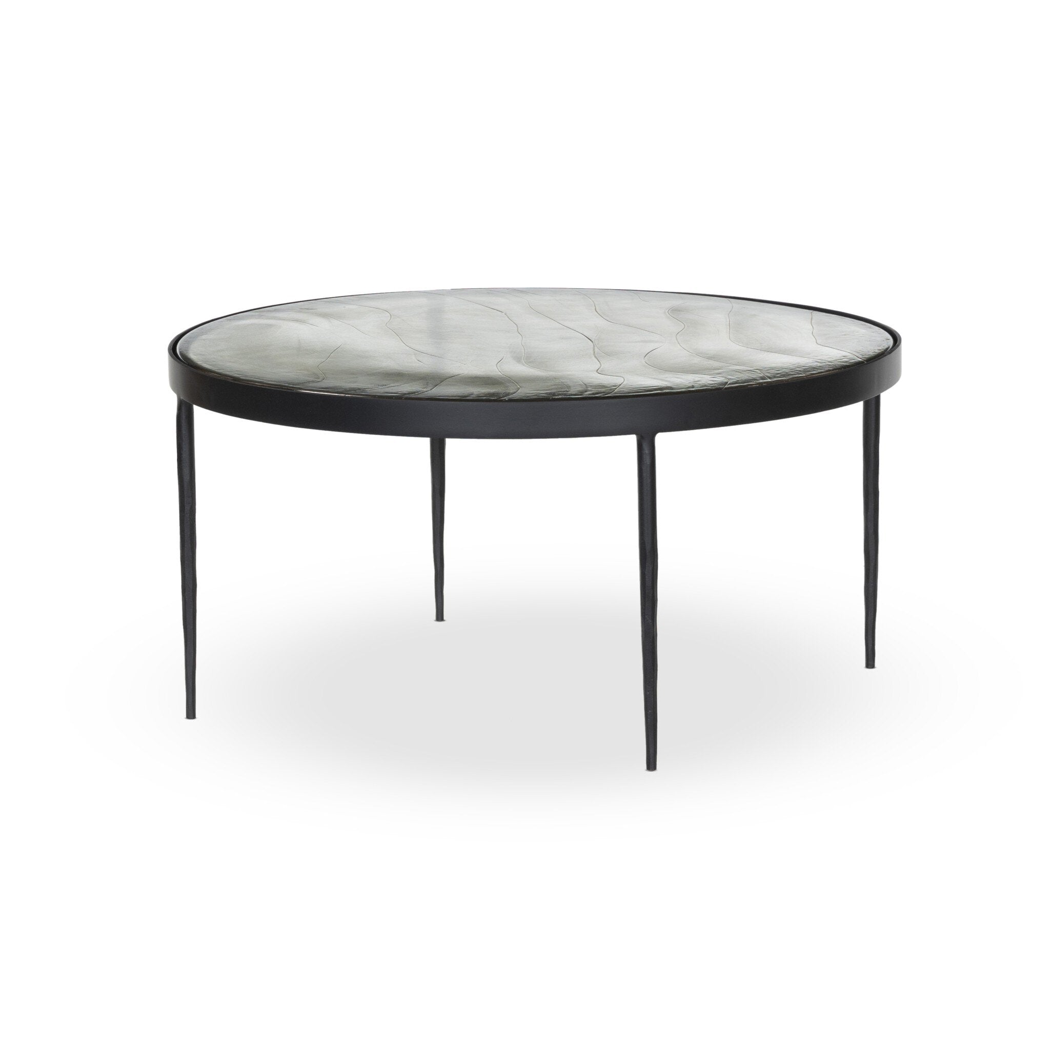 Yoko Nesting Table - Smoked Brown Cast Glass