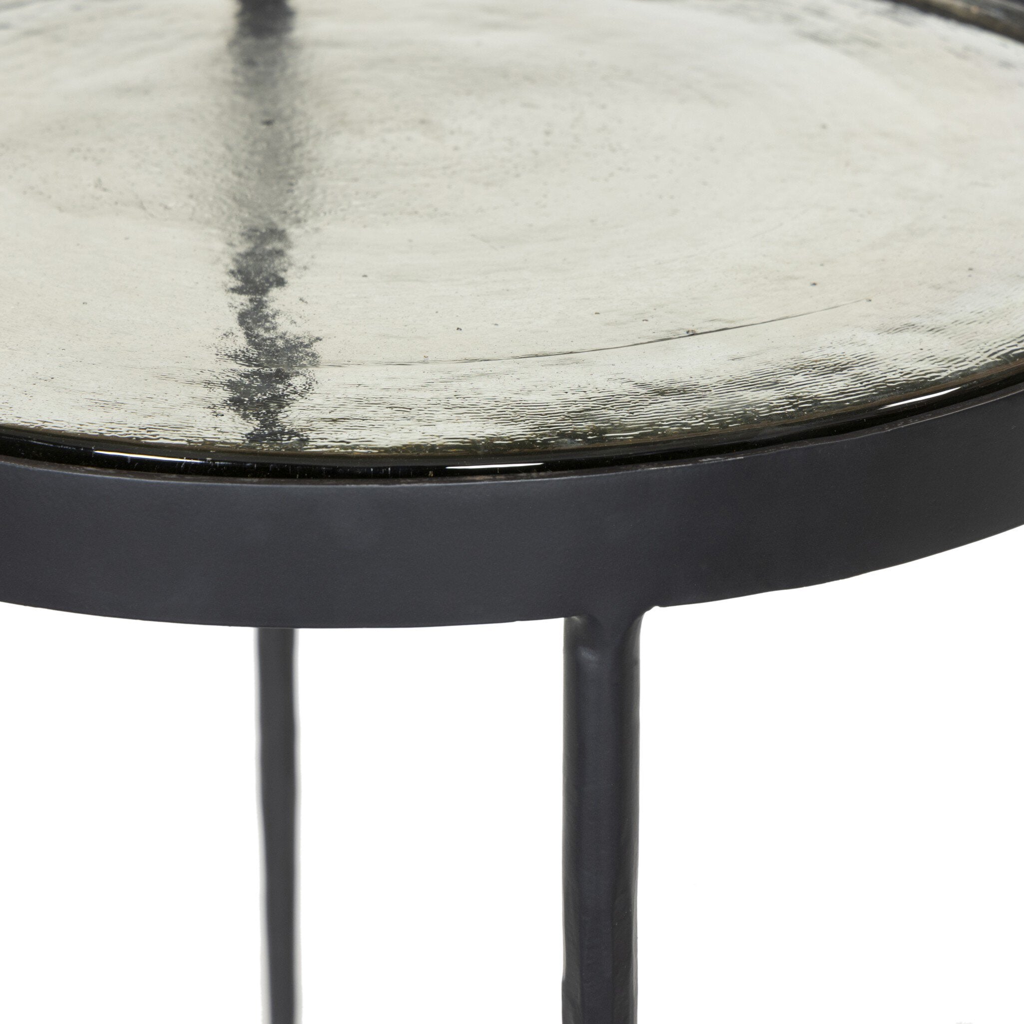 Yoko Nesting Table - Smoked Brown Cast Glass