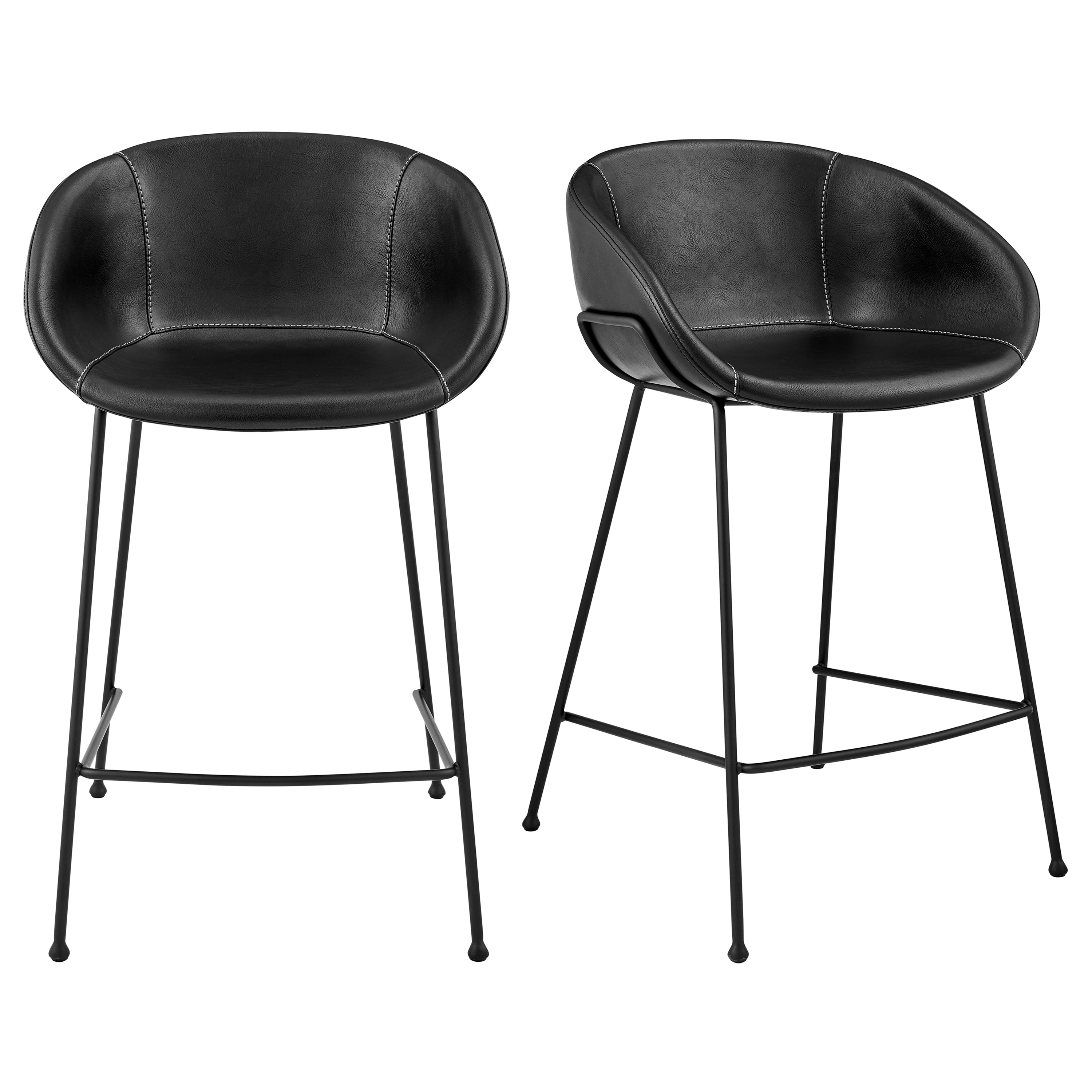 Zach Leather Counter Stool - Set of 2 Bar & Counter Stools Euro Style Black , Black Friday Sale Euro Style Furniture Sale, Old Bones Co, Mid Century Furniture Sale, Four Hands Furniture, Black Friday Sale Zach Leather Counter Stool - Set of 2,Gus Sale, Perigold Zach Leather Counter Stool - Set of 2 Bar & Counter Stools Black Friday Sale , Perigold Sale Zach Leather Counter Stool - Set of 2,Zach Leather Counter Stool - Set of 2 Lulu and Georgia, Burke Decor Sale Zach Leather Counter Stool - Set of 2, www.old