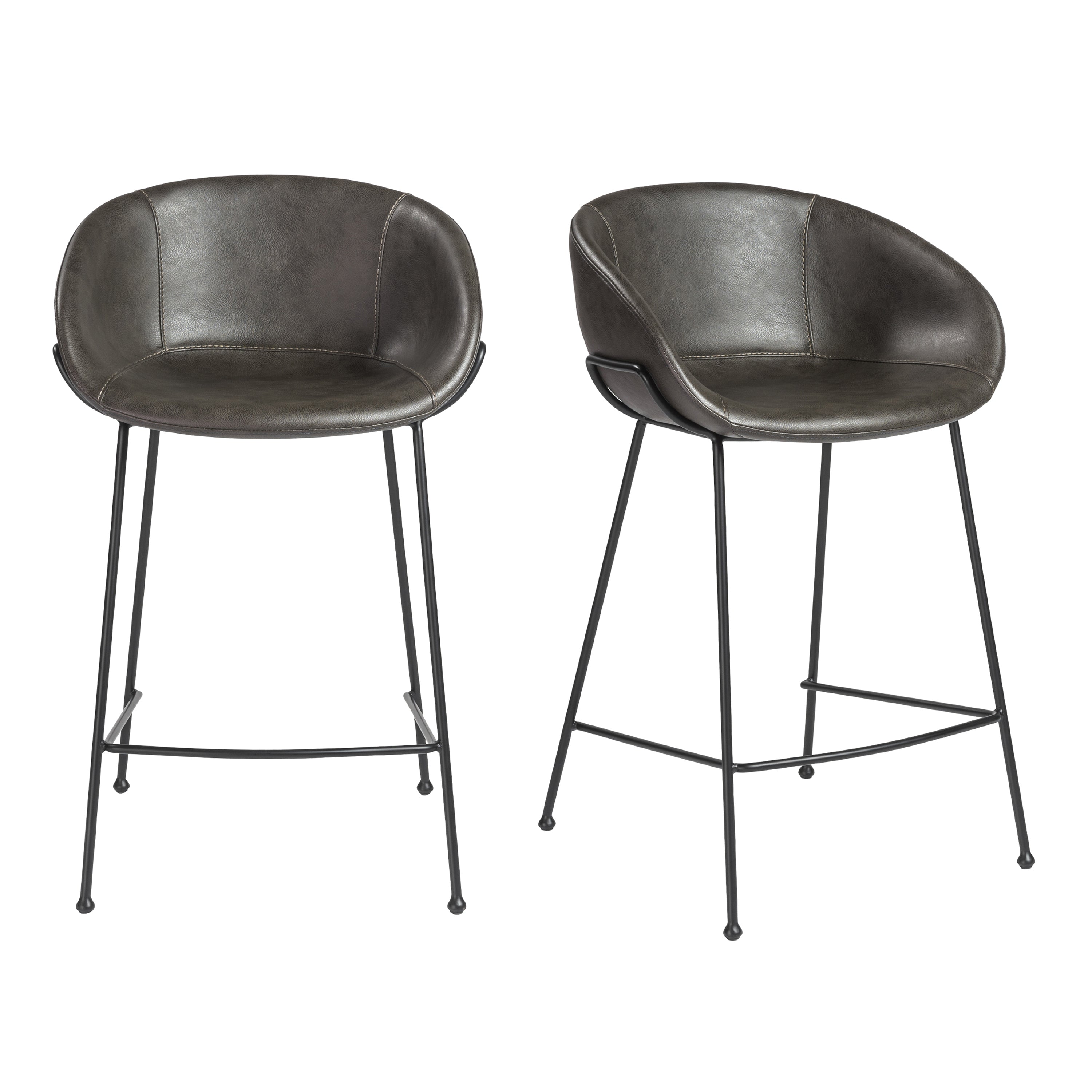 Zach Leather Counter Stool - Set of 2 Bar & Counter Stools Euro Style Charcoal Gray , Black Friday Sale Euro Style Furniture Sale, Old Bones Co, Mid Century Furniture Sale, Four Hands Furniture, Black Friday Sale Zach Leather Counter Stool - Set of 2,Gus Sale, Perigold Zach Leather Counter Stool - Set of 2 Bar & Counter Stools Black Friday Sale , Perigold Sale Zach Leather Counter Stool - Set of 2,Zach Leather Counter Stool - Set of 2 Lulu and Georgia, Burke Decor Sale Zach Leather Counter Stool - Set of 2,