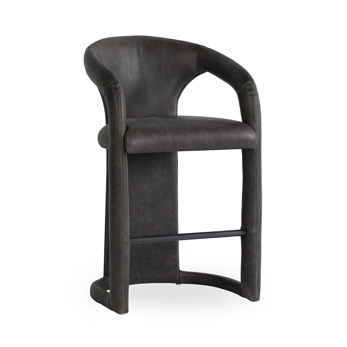 Archie Distressed Leather 26" Counter Stool Counter Stools Classic Home Charcoal , Black Friday Sale Classic Home Furniture Sale, Old Bones Co, Mid Century Furniture Sale, Four Hands Furniture, Black Friday Sale Archie Distressed Leather 26" Counter Stool,Gus Sale, Perigold Archie Distressed Leather 26" Counter Stool Counter Stools Black Friday Sale , Perigold Sale Archie Distressed Leather 26" Counter Stool,Archie Distressed Leather 26" Counter Stool Lulu and Georgia, Burke Decor Sale Archie Distressed Lea