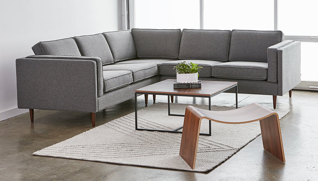 Adelaide Bi-Sectional Sectional Gus*     Four Hands, Mid Century Modern Furniture, Old Bones Furniture Company, Old Bones Co, Modern Mid Century, Designer Furniture, https://www.oldbonesco.com/