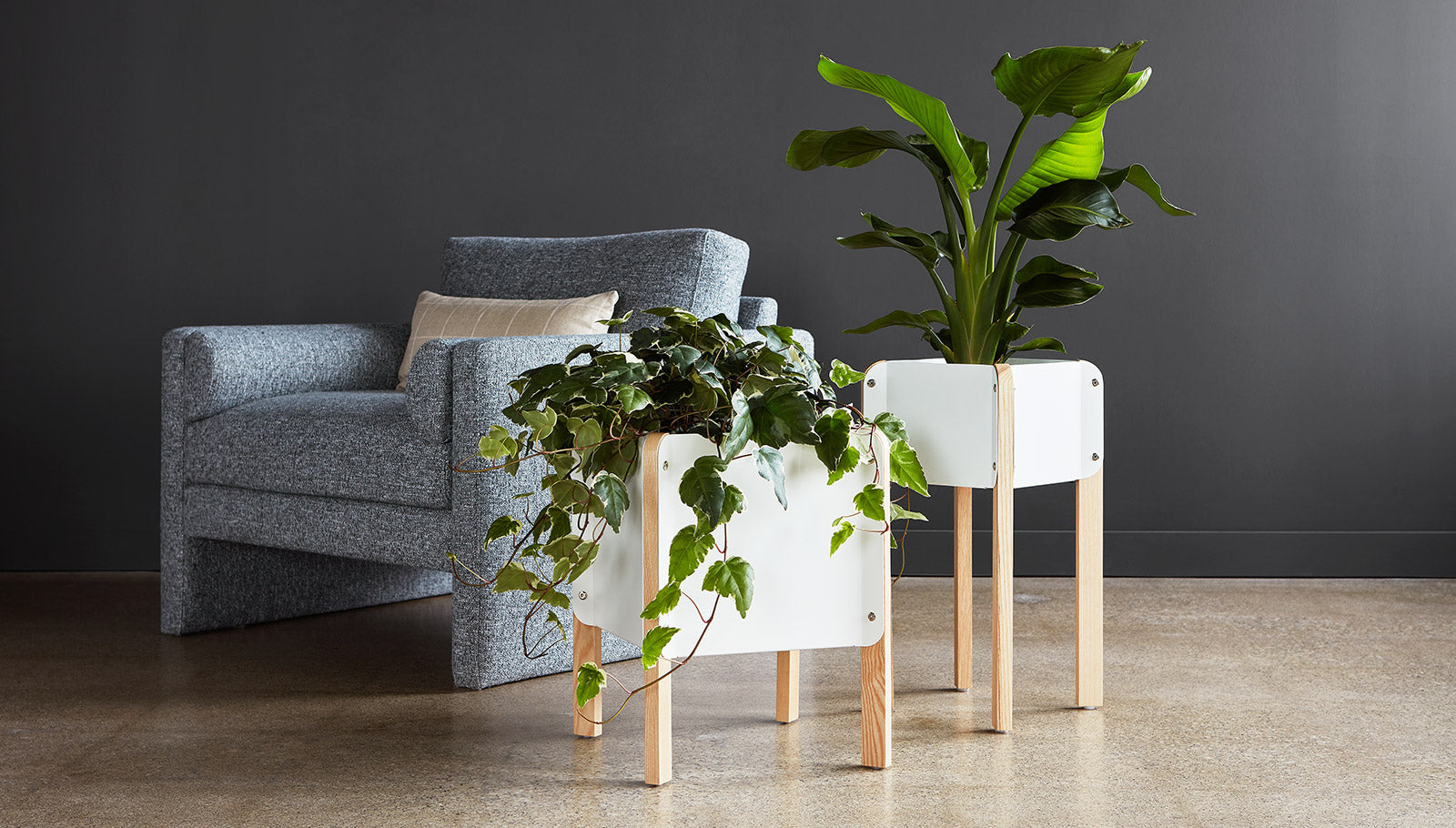 Atrium Planters Planters Gus*     Four Hands, Mid Century Modern Furniture, Old Bones Furniture Company, Old Bones Co, Modern Mid Century, Designer Furniture, https://www.oldbonesco.com/