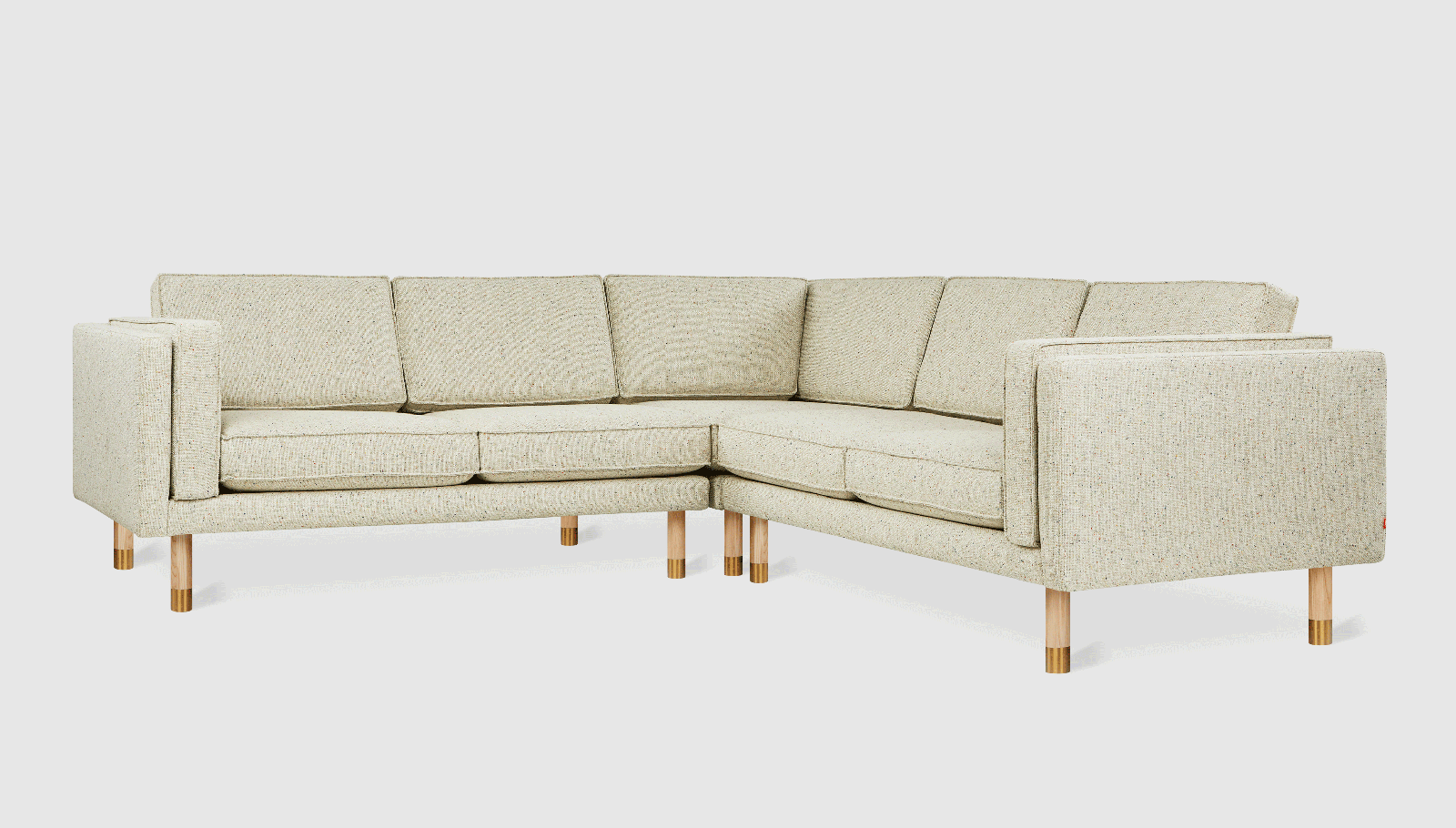 Augusta Bi-Sectional Funfetti LinenSectional Gus*  Funfetti Linen   Four Hands, Mid Century Modern Furniture, Old Bones Furniture Company, Old Bones Co, Modern Mid Century, Designer Furniture, https://www.oldbonesco.com/