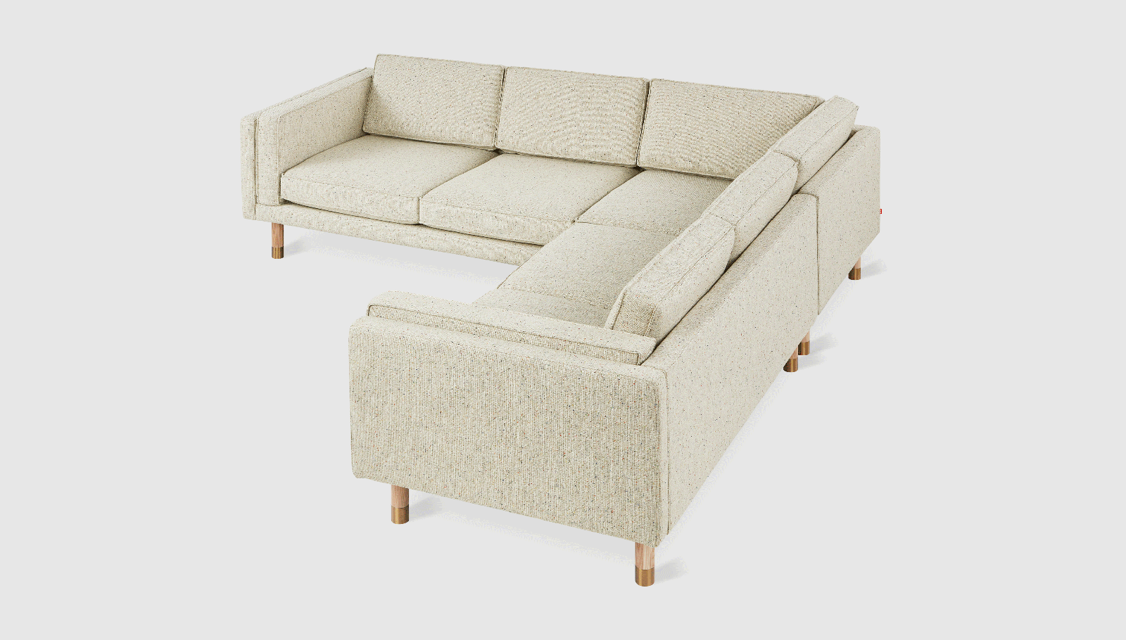 Augusta Bi-Sectional Sectional Gus*     Four Hands, Mid Century Modern Furniture, Old Bones Furniture Company, Old Bones Co, Modern Mid Century, Designer Furniture, https://www.oldbonesco.com/