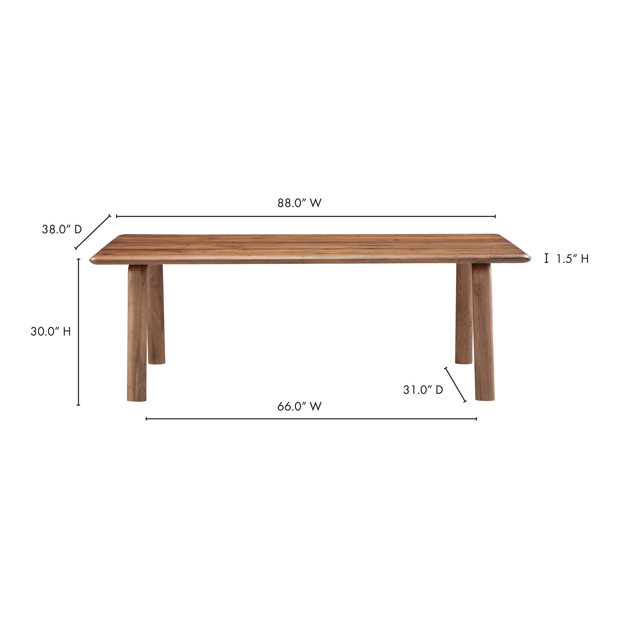 Malibu Dining Table Dining Table Moe's    Four Hands, Mid Century Modern Furniture, Old Bones Furniture Company, Old Bones Co, Modern Mid Century, Designer Furniture, Furniture Sale, Warehouse Furniture Sale, Malibu Dining Table Sale, https://www.oldbonesco.com/