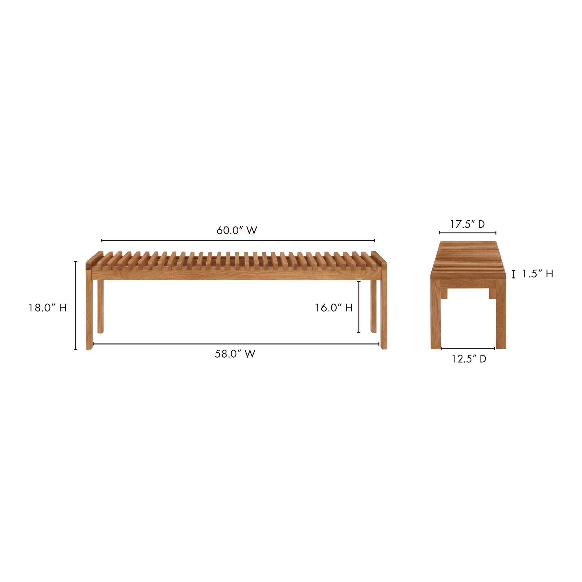 Rohe Bench Bench Moe's    Four Hands, Mid Century Modern Furniture, Old Bones Furniture Company, Old Bones Co, Modern Mid Century, Designer Furniture, Furniture Sale, Warehouse Furniture Sale, Rohe Bench Sale, https://www.oldbonesco.com/