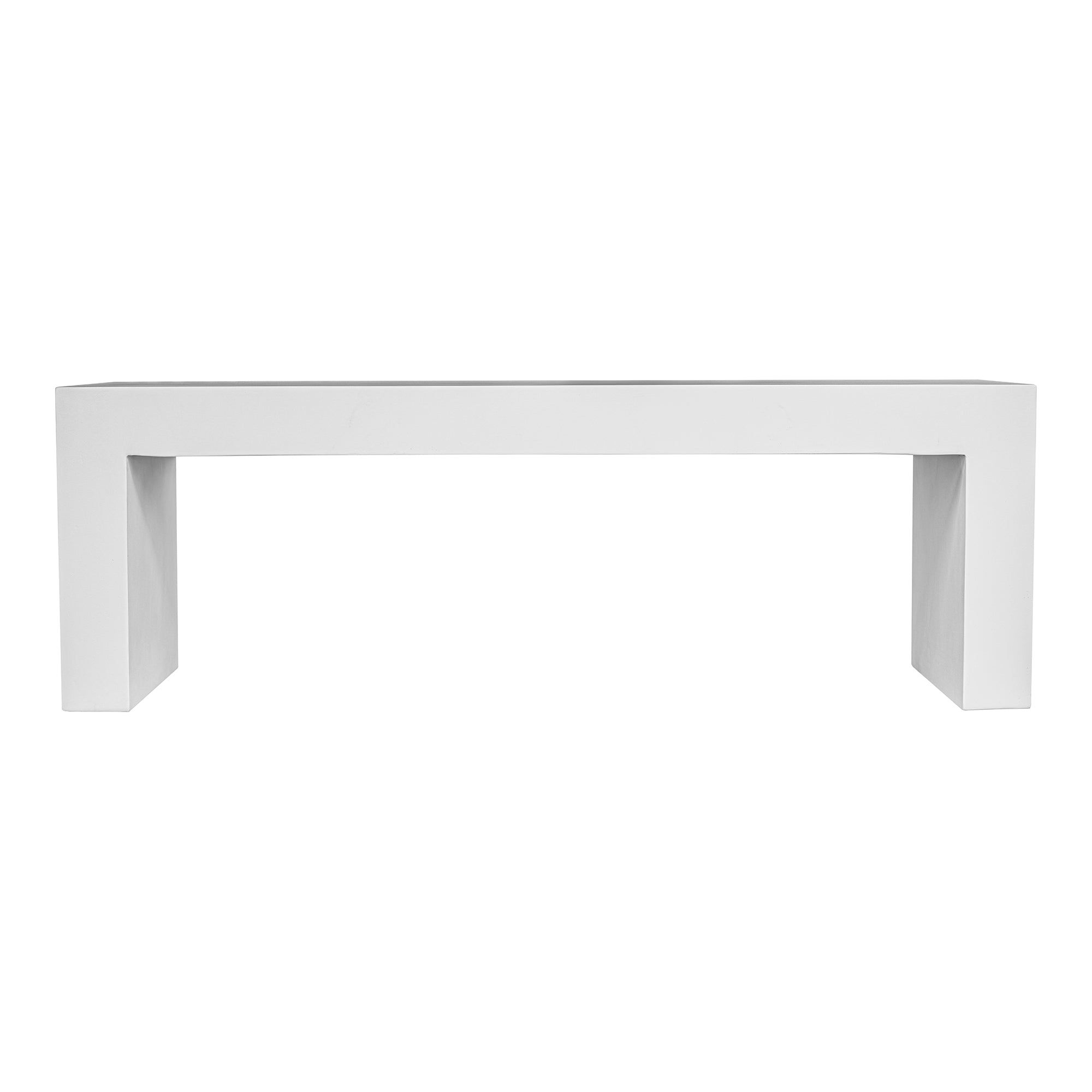 Lazarus Outdoor Bench WhiteOutdoor Bench Moe's White   Four Hands, Mid Century Modern Furniture, Old Bones Furniture Company, Old Bones Co, Modern Mid Century, Designer Furniture, Furniture Sale, Warehouse Furniture Sale, Lazarus Outdoor Bench Sale, https://www.oldbonesco.com/