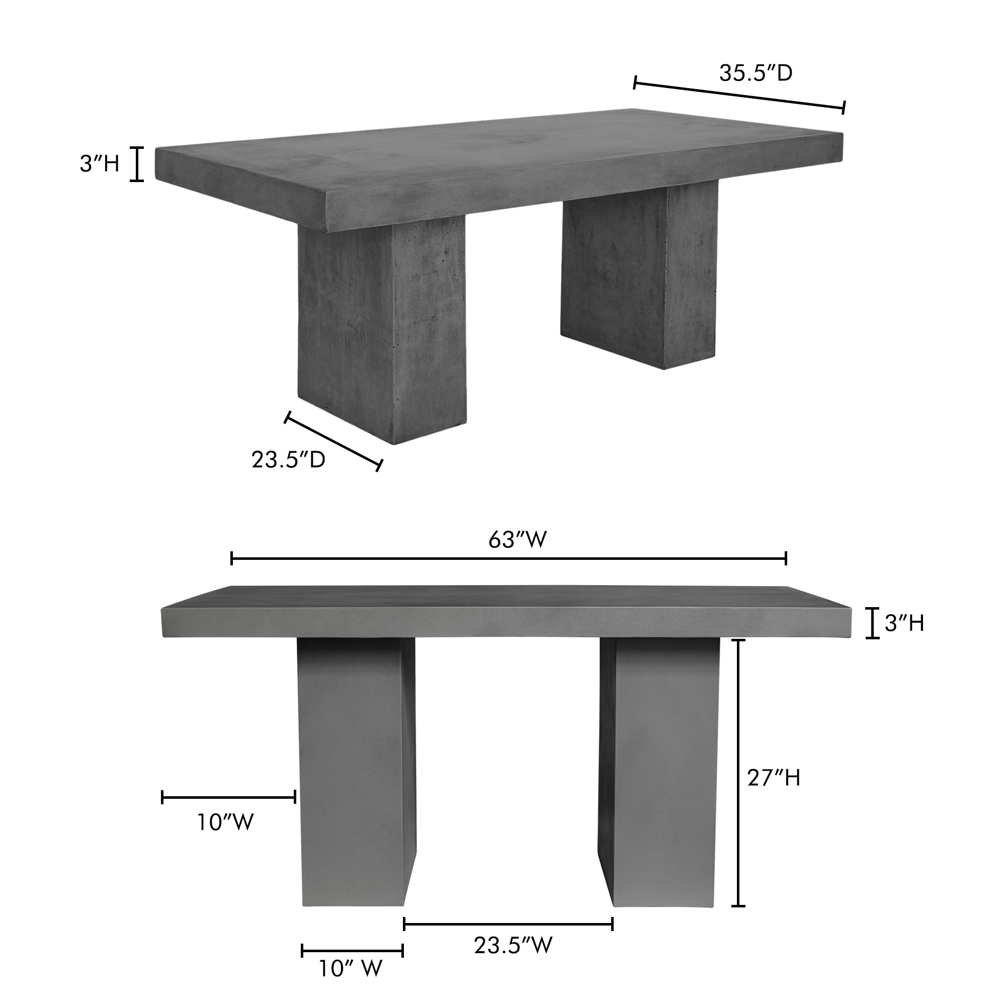 Aurelius 2 Outdoor Dining Table Dining Tables Moe's    Four Hands, Mid Century Modern Furniture, Old Bones Furniture Company, Old Bones Co, Modern Mid Century, Designer Furniture, Furniture Sale, Warehouse Furniture Sale, Aurelius 2 Outdoor Dining Table Sale, https://www.oldbonesco.com/