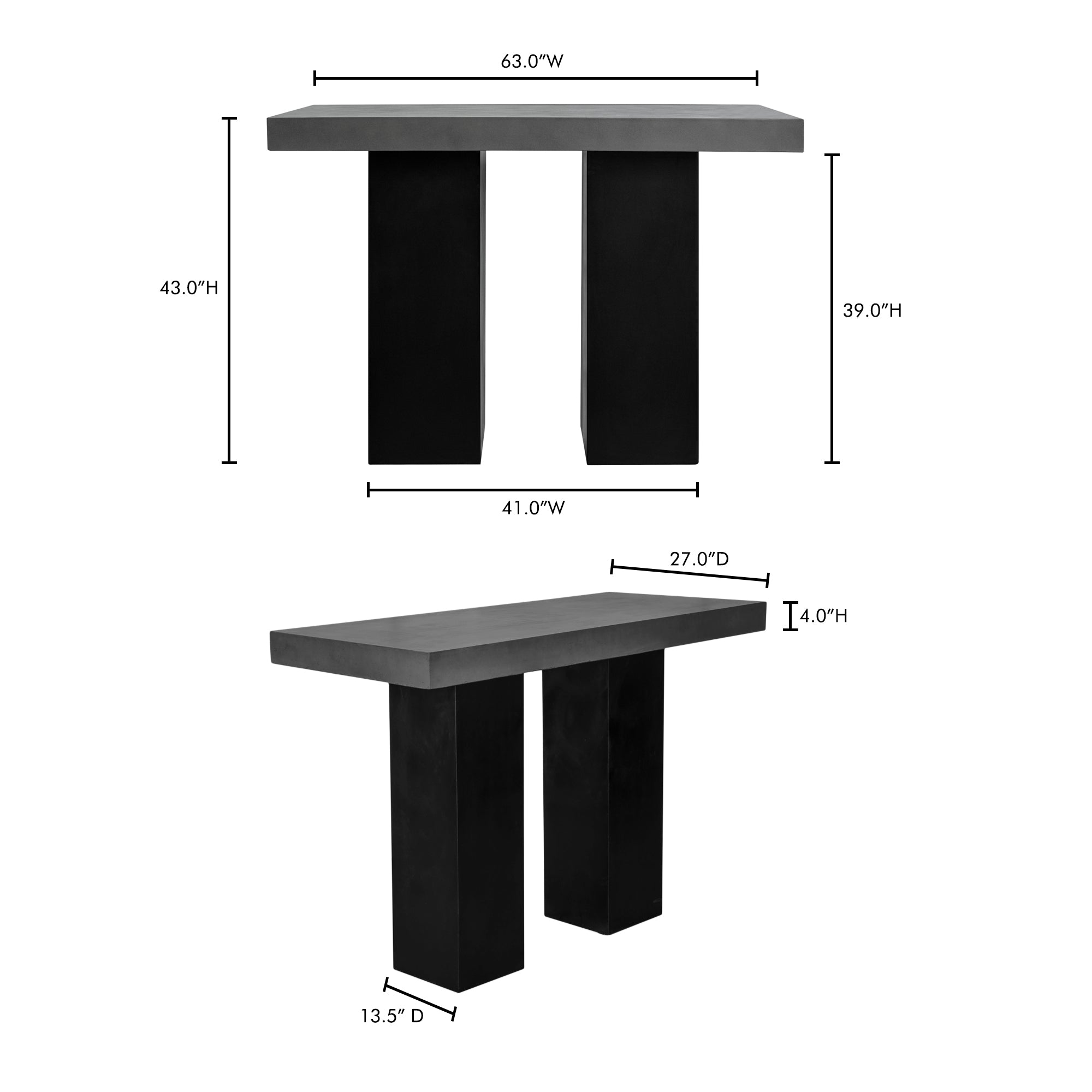 Lithic Outdoor Bar Table Dark Grey Bar Tables Moe's    Four Hands, Mid Century Modern Furniture, Old Bones Furniture Company, Old Bones Co, Modern Mid Century, Designer Furniture, Furniture Sale, Warehouse Furniture Sale, Lithic Outdoor Bar Table Dark Grey Sale, https://www.oldbonesco.com/