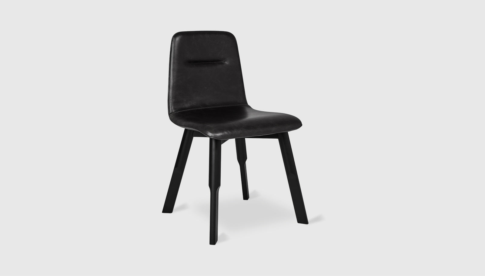 Bracket Dining Chair Saddle Black Leather / BlackDining Chair Gus*  Saddle Black Leather Black  Four Hands, Mid Century Modern Furniture, Old Bones Furniture Company, Old Bones Co, Modern Mid Century, Designer Furniture, https://www.oldbonesco.com/