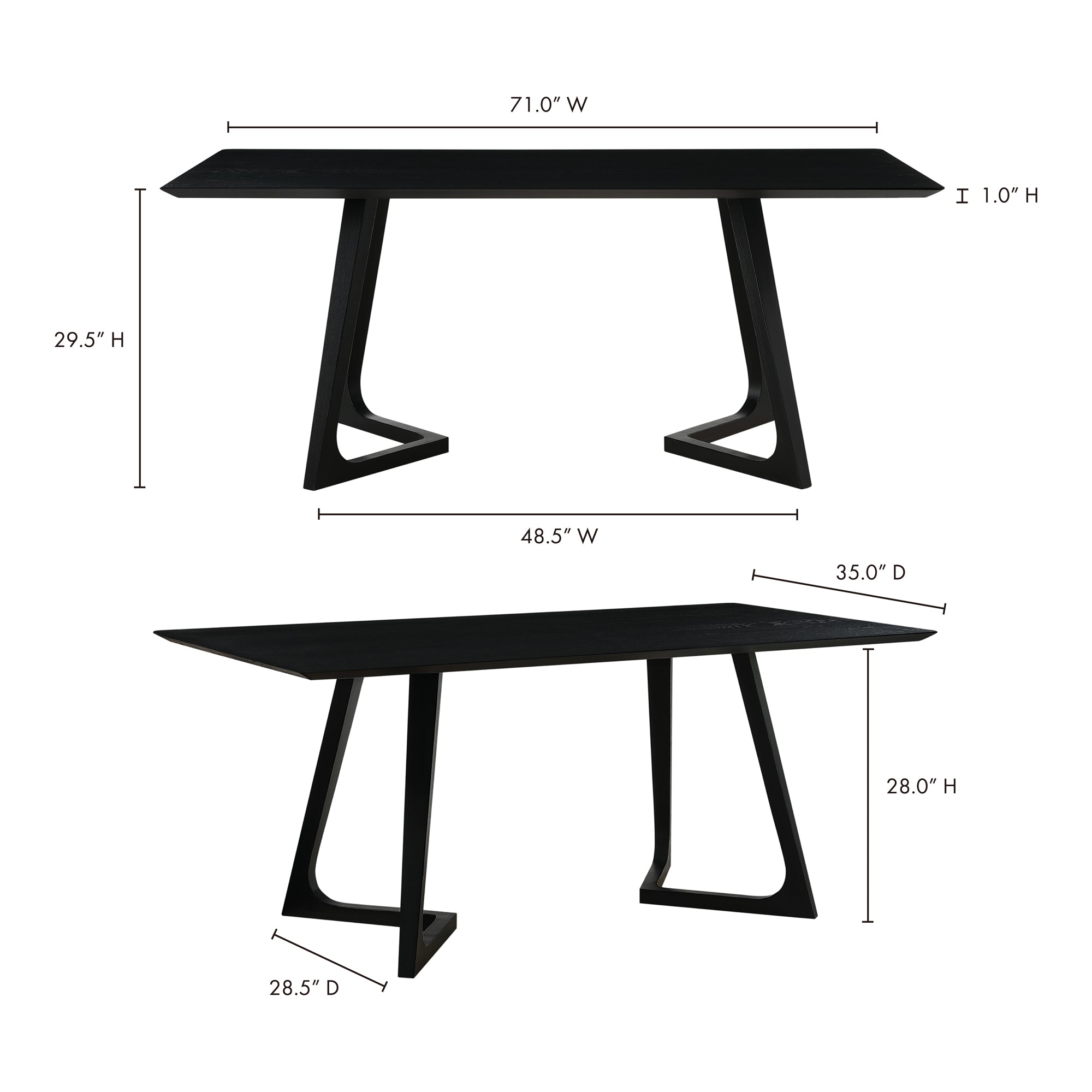 Godenza Dining Table Dining Tables Moe's    Four Hands, Mid Century Modern Furniture, Old Bones Furniture Company, Old Bones Co, Modern Mid Century, Designer Furniture, Furniture Sale, Warehouse Furniture Sale, Godenza Dining Table Sale, https://www.oldbonesco.com/