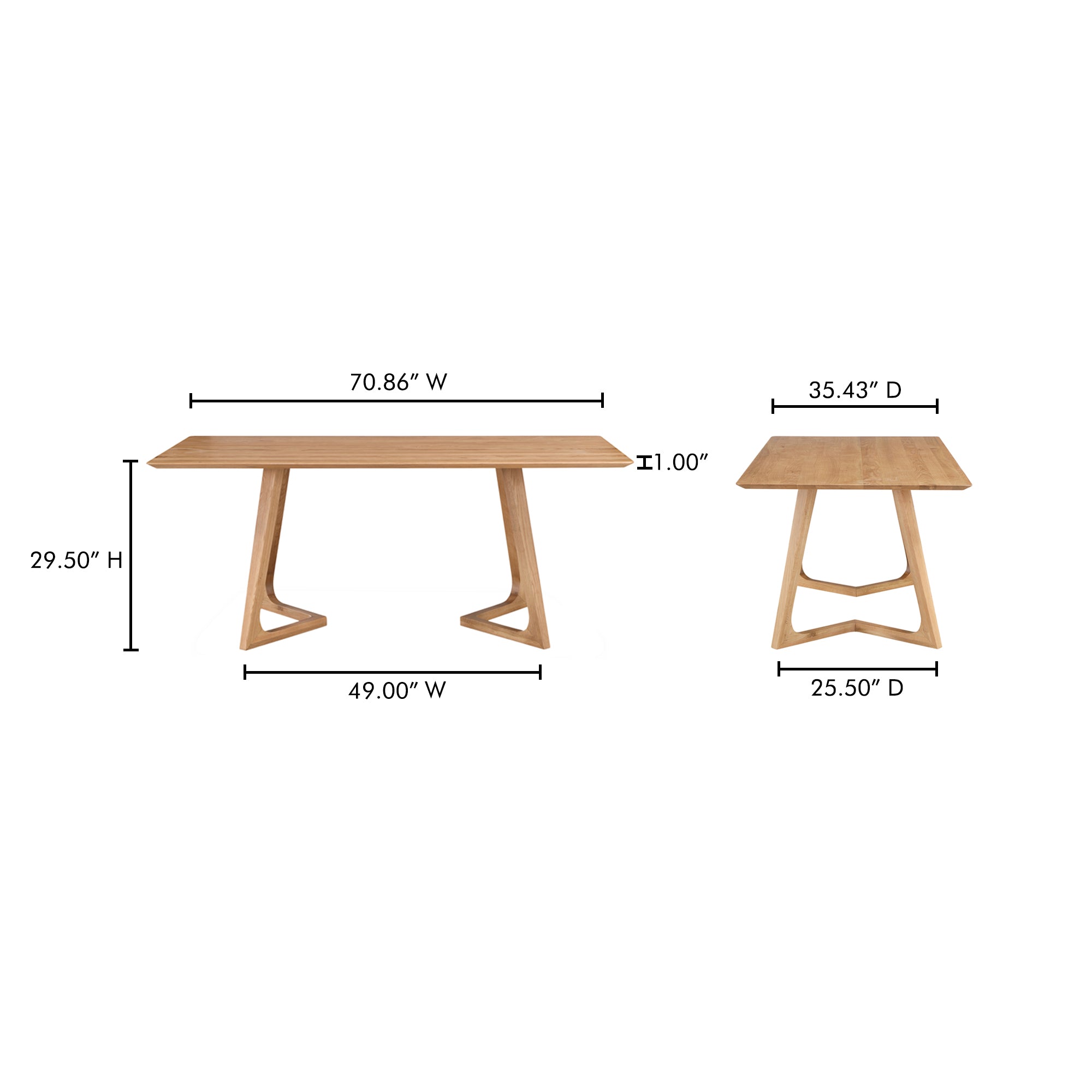 Godenza Dining Table Dining Tables Moe's    Four Hands, Mid Century Modern Furniture, Old Bones Furniture Company, Old Bones Co, Modern Mid Century, Designer Furniture, Furniture Sale, Warehouse Furniture Sale, Godenza Dining Table Sale, https://www.oldbonesco.com/