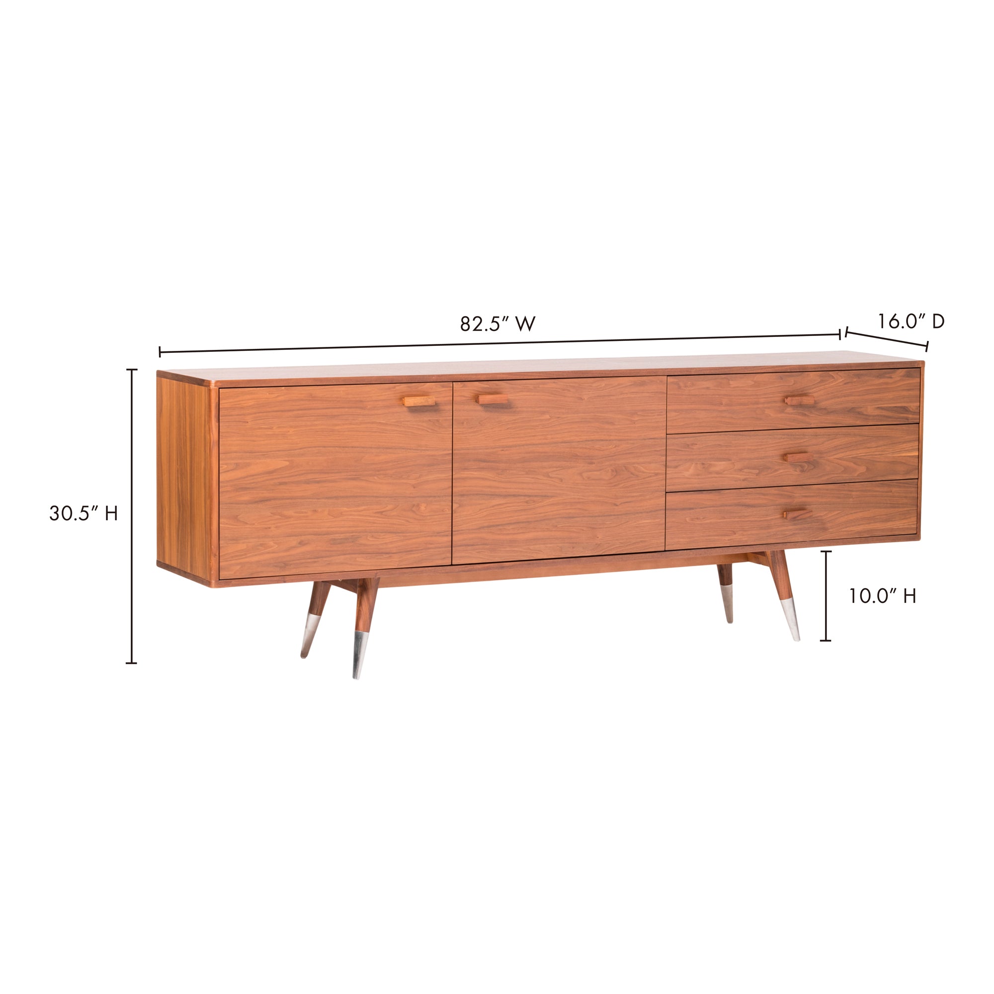 Sienna Brown Sideboard Credenza Moe's    Four Hands, Mid Century Modern Furniture, Old Bones Furniture Company, Old Bones Co, Modern Mid Century, Designer Furniture, Furniture Sale, Warehouse Furniture Sale, Sienna Brown Sideboard Sale, https://www.oldbonesco.com/